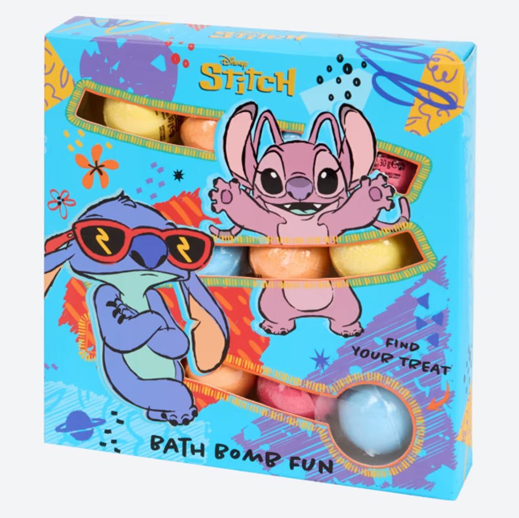 Disney Badekugel Stitch Sprudelbadekugeln Set 12 x 30 g, 12-tlg.