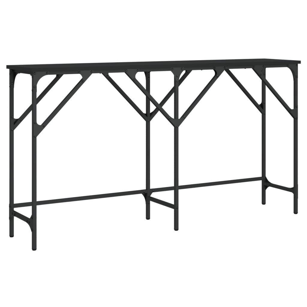 vidaXL Beistelltisch Konsolentisch Schwarz 140x29x75 cm Holzwerkstoff (1-St)