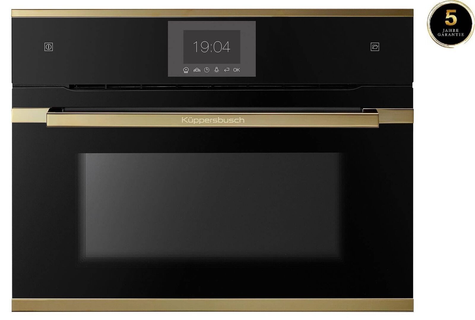 Küppersbusch Dampfbackofen CBD6550.0SG, Compact Dampf-Backofen mit TFT Display und Bratenthermometer