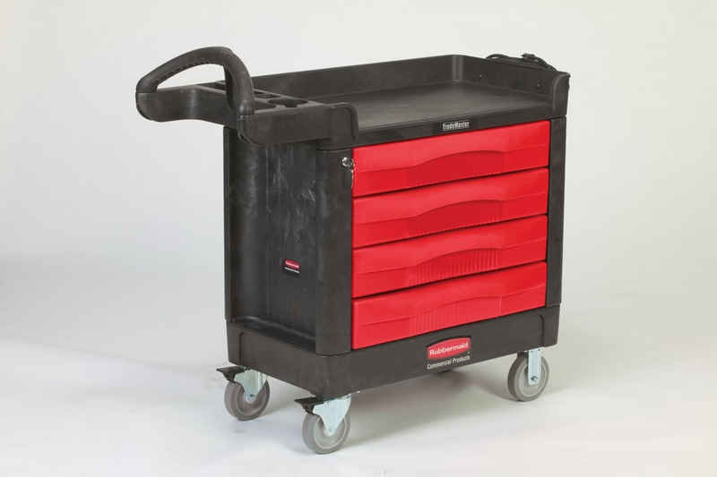 Rubbermaid Transportbehälter Rubbermaid TradeMaster®-Werkzeugwagen mit 4 Schubladen
