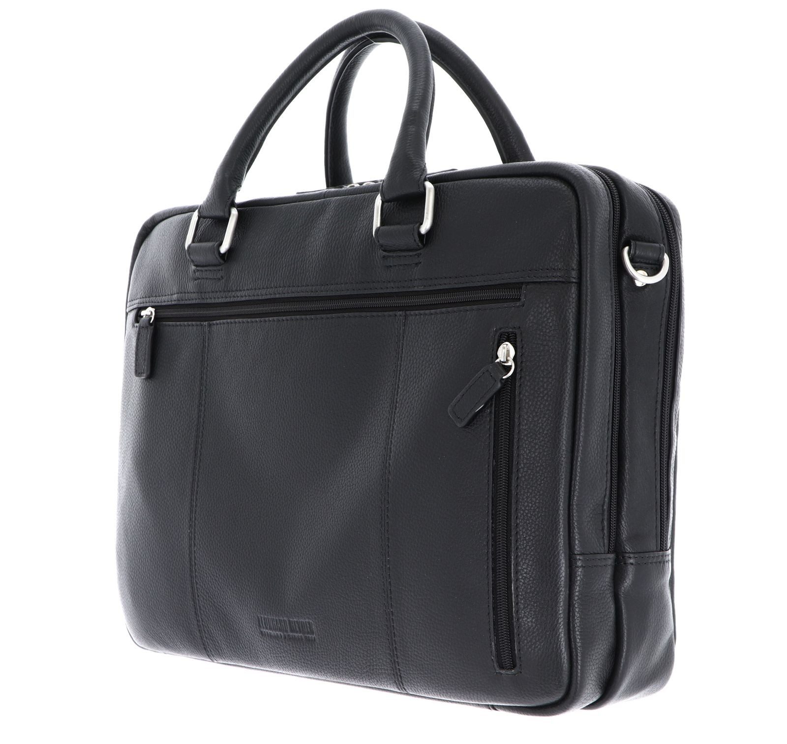 Leonhard Heyden Henkeltasche Zipped Briefcase 2 Compartments (Set, 2-tlg), aus echtem Leder