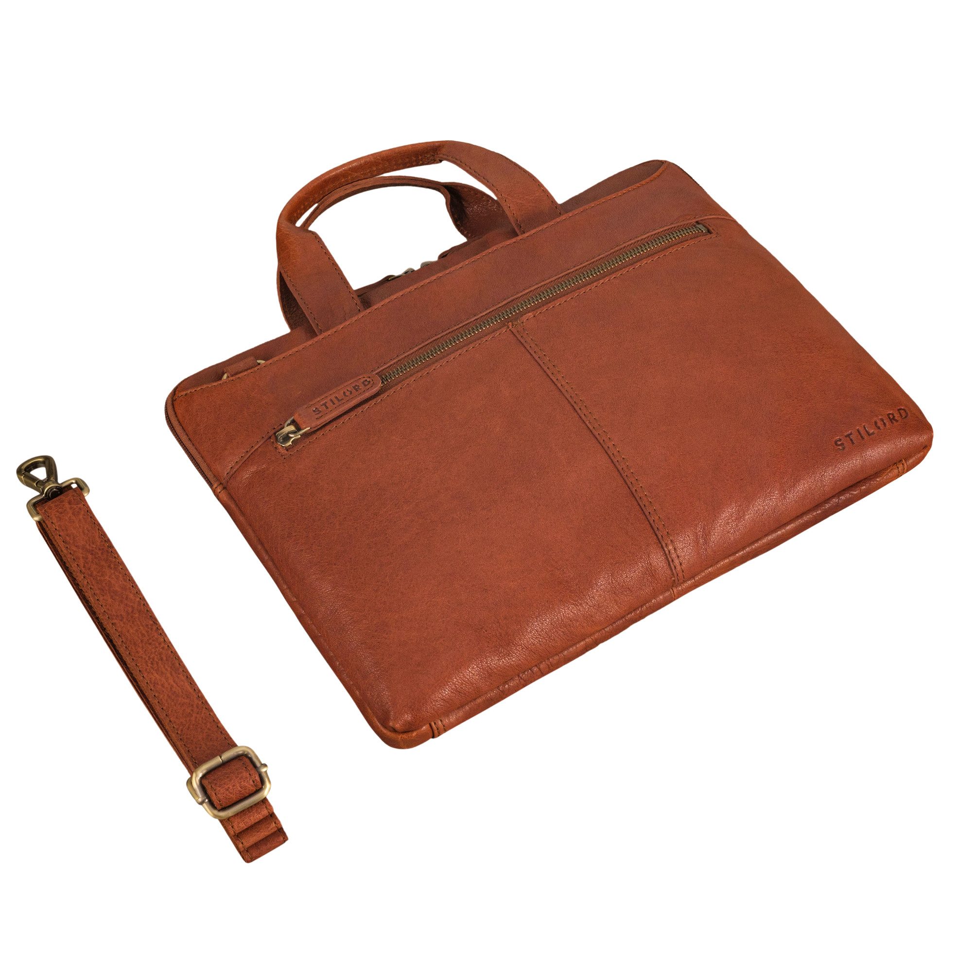 STILORD Laptop-Hülle "Ross" Vintage Laptoptasche 13,3 Zoll Schmal