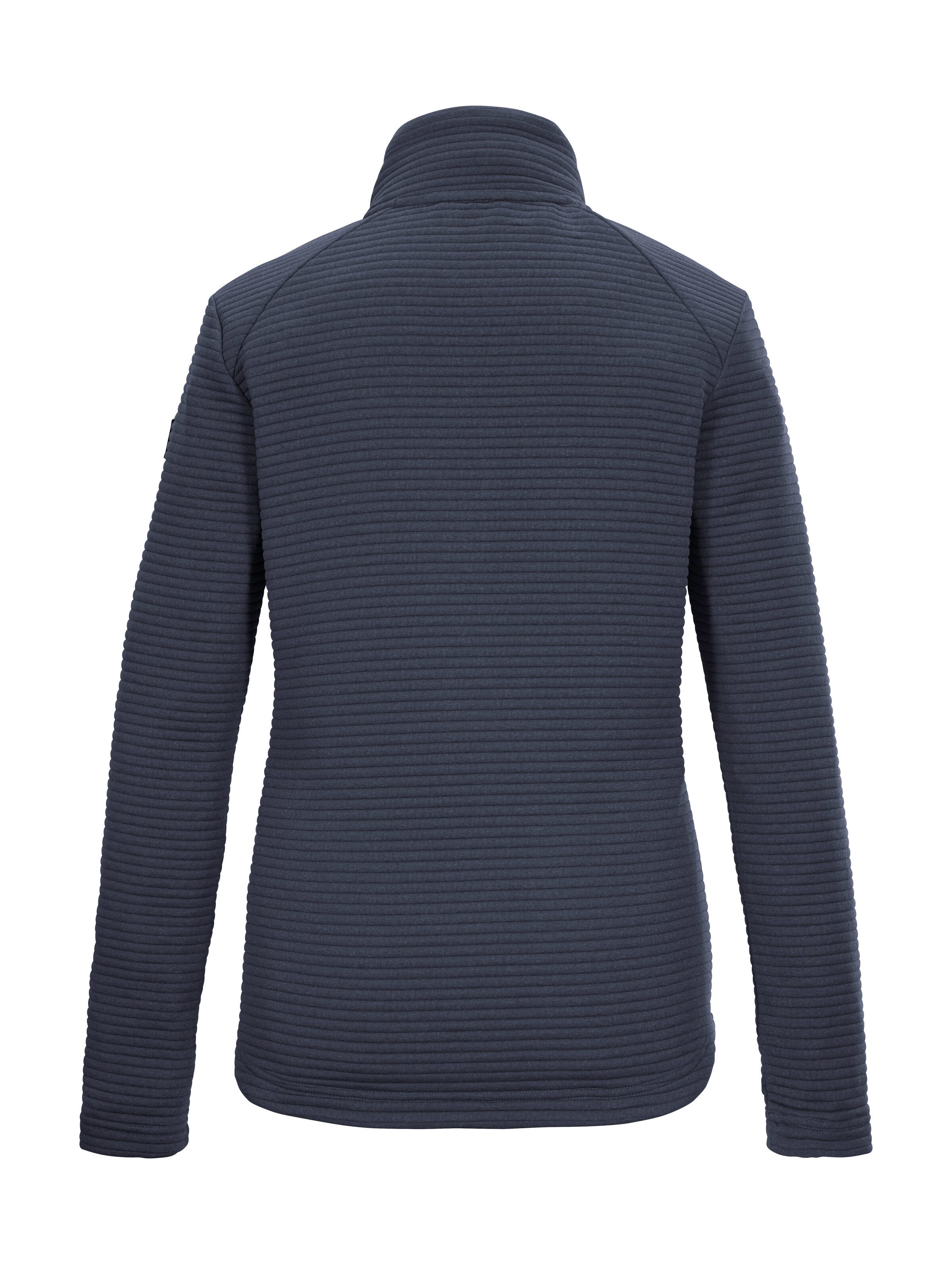 Killtec Strickjacke KOS 12 WMN FLX JCKT Elastische Damenjacke, gestreift, mit Kinnschutz und Taschen