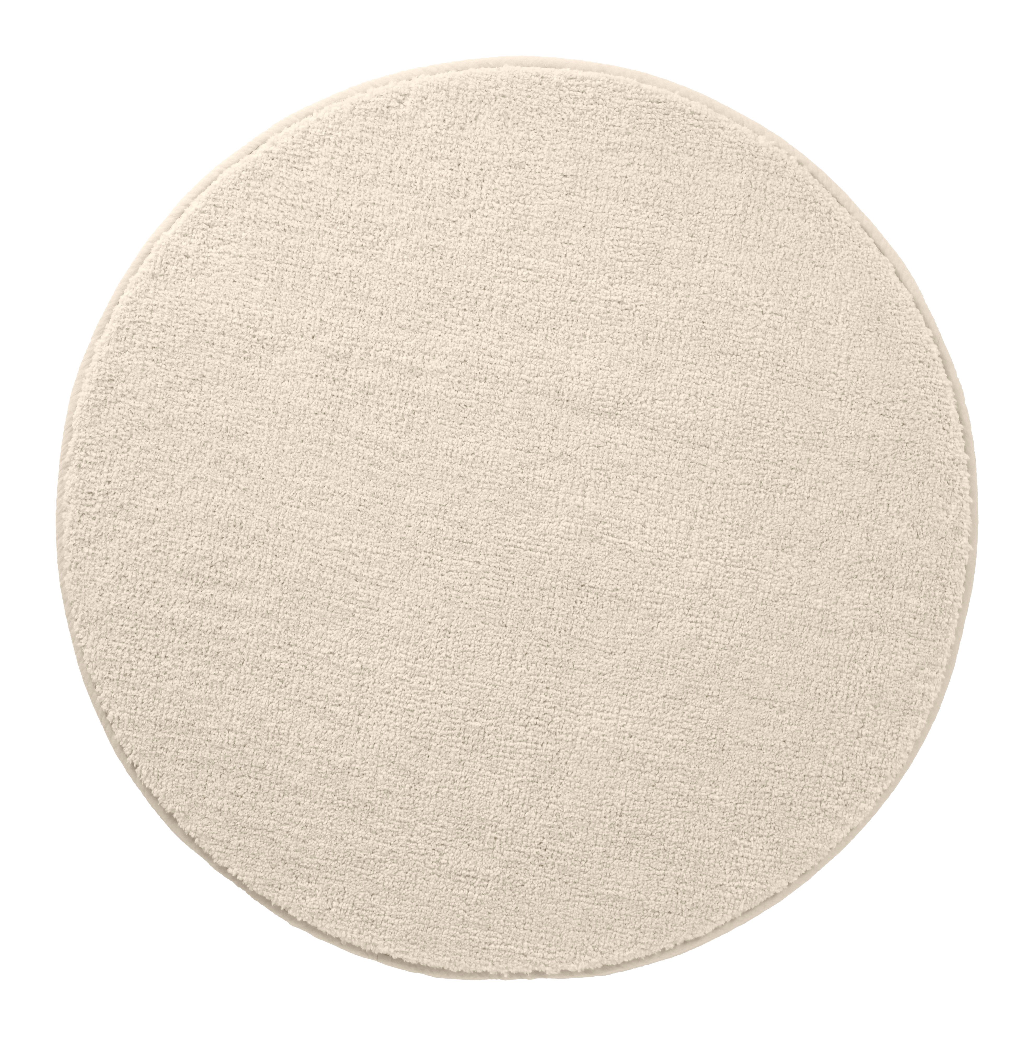 OTTO home Badematte Vanessa, Badvorleger, Badezimmer Teppich, Höhe 10 mm, rutschhemmend beschichtet, schnell trocknend, strapazierfähig, fußbodenheizungsgeeignet, Polyester, rund, Badteppich, weiche Haptik, unifarben
