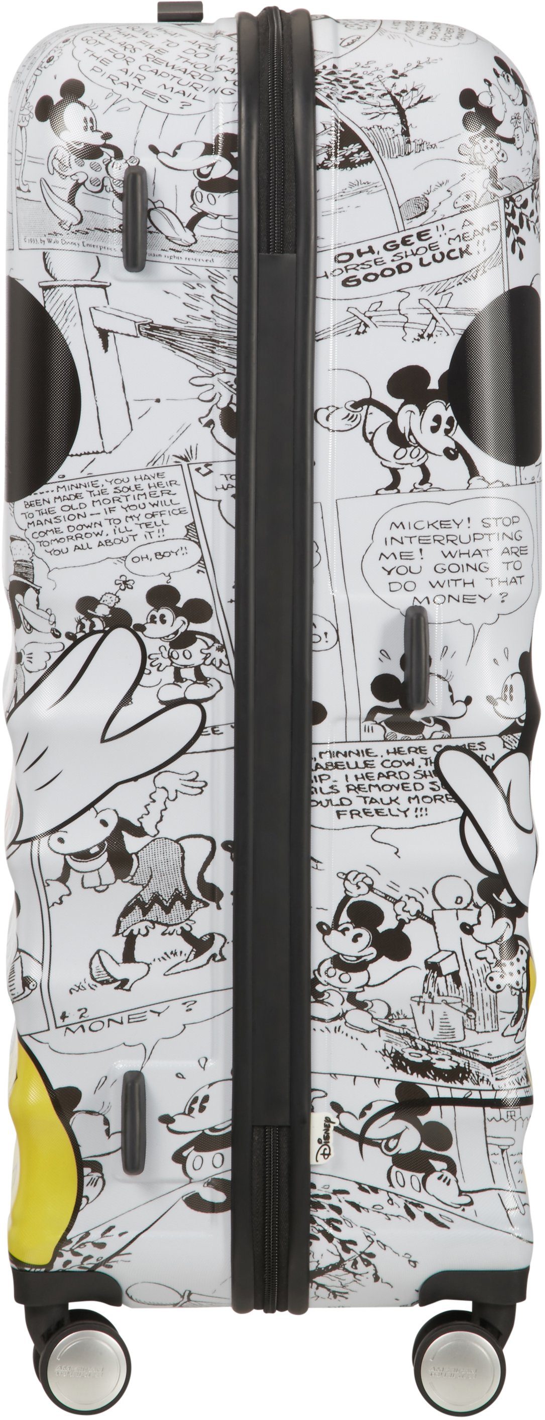 Comics Hartschalen-Trolley recyceltem Rollen, cm, 77 teilweise 4 Minnie Disney Wavebreaker, White Material Tourister® American aus