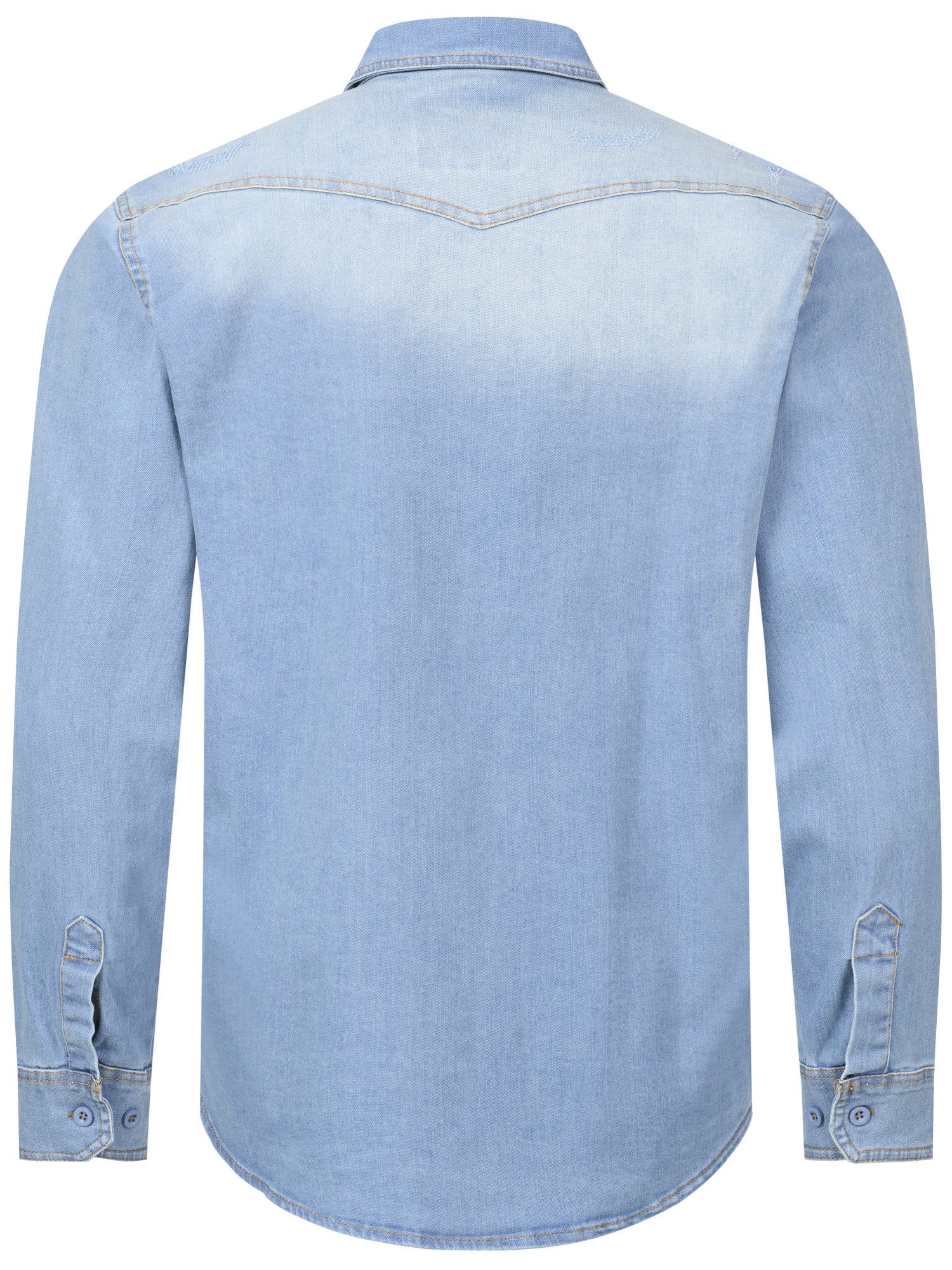 Rock Creek Jeanshemd Herren Jeans Hemd Regular Fit H-419