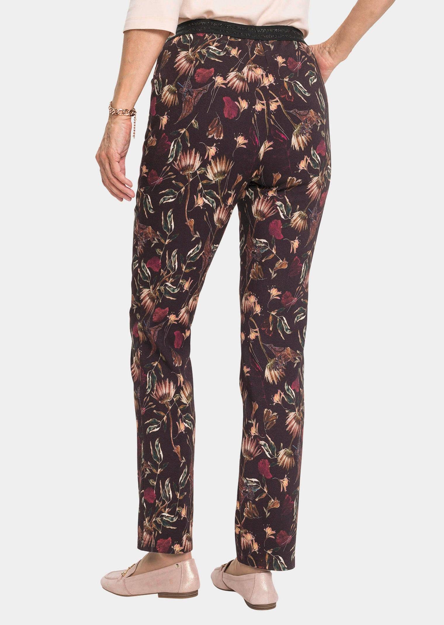 GOLDNER Druckhose Louisa Stoffhose