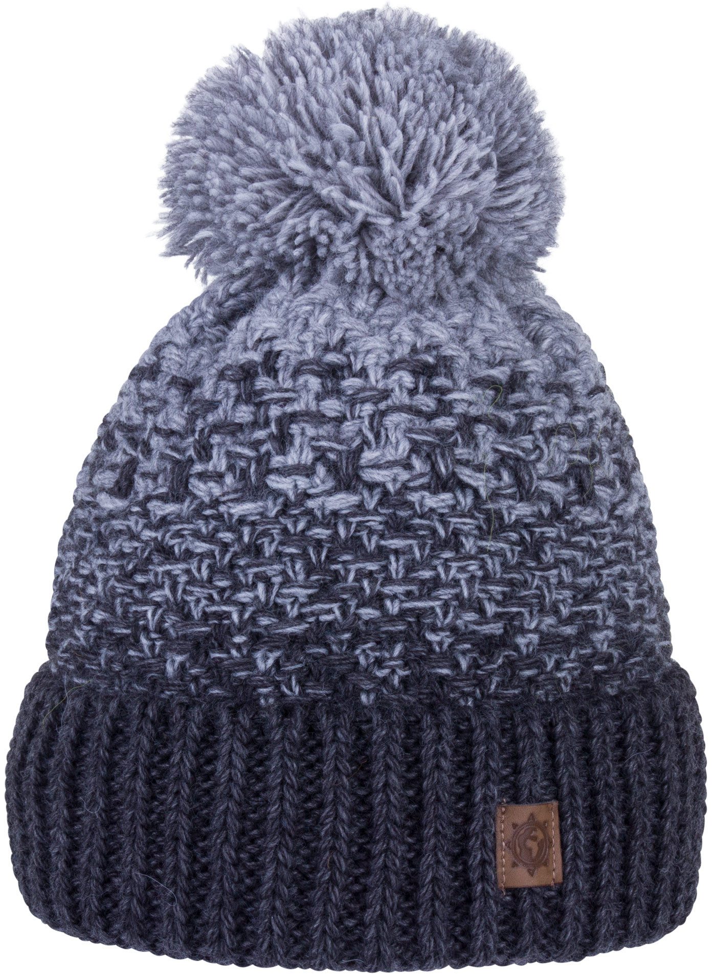 compagno Bommelmütze (1-St) Kindermütze Bommelmütze Wintermütze Beanie Strickmütze Jungen Mädchen