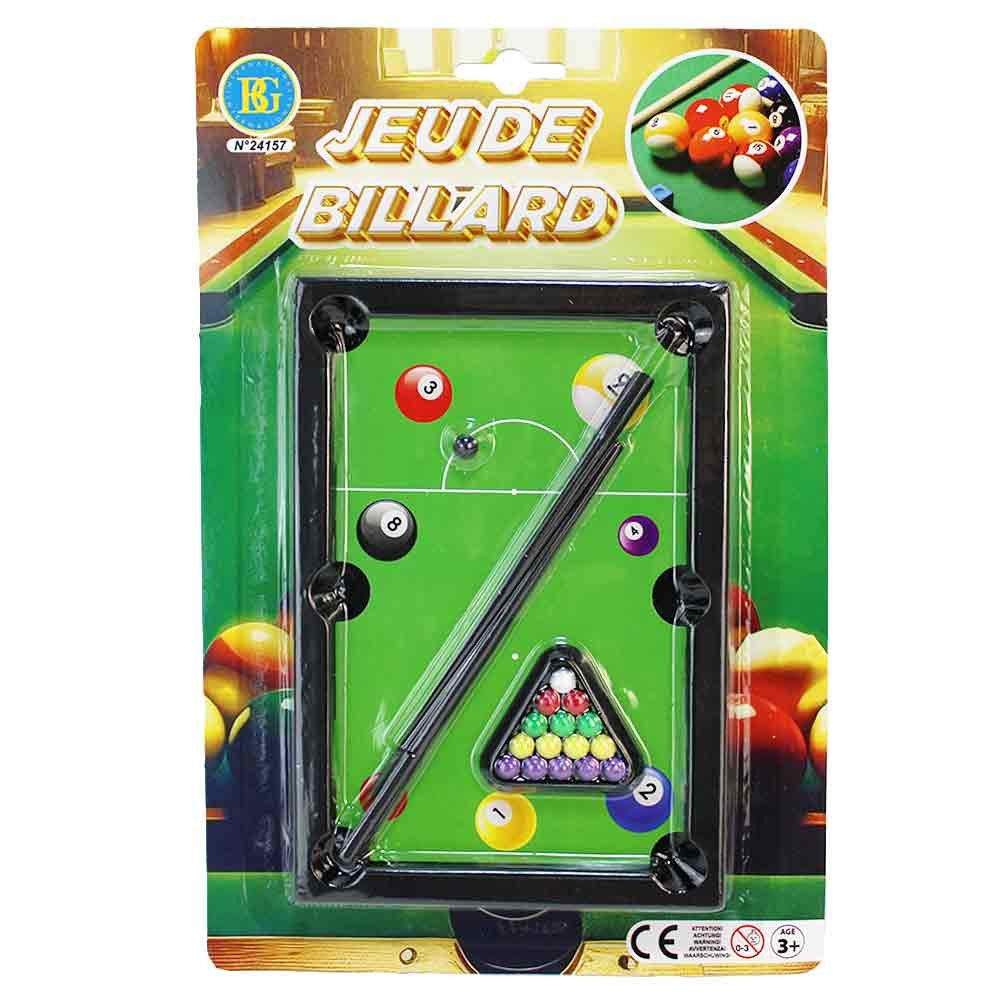 B&G INTERNATIONAL Spiel Mini Billard Spiel - ca. 19,5 x 13,5 cm, Billiard