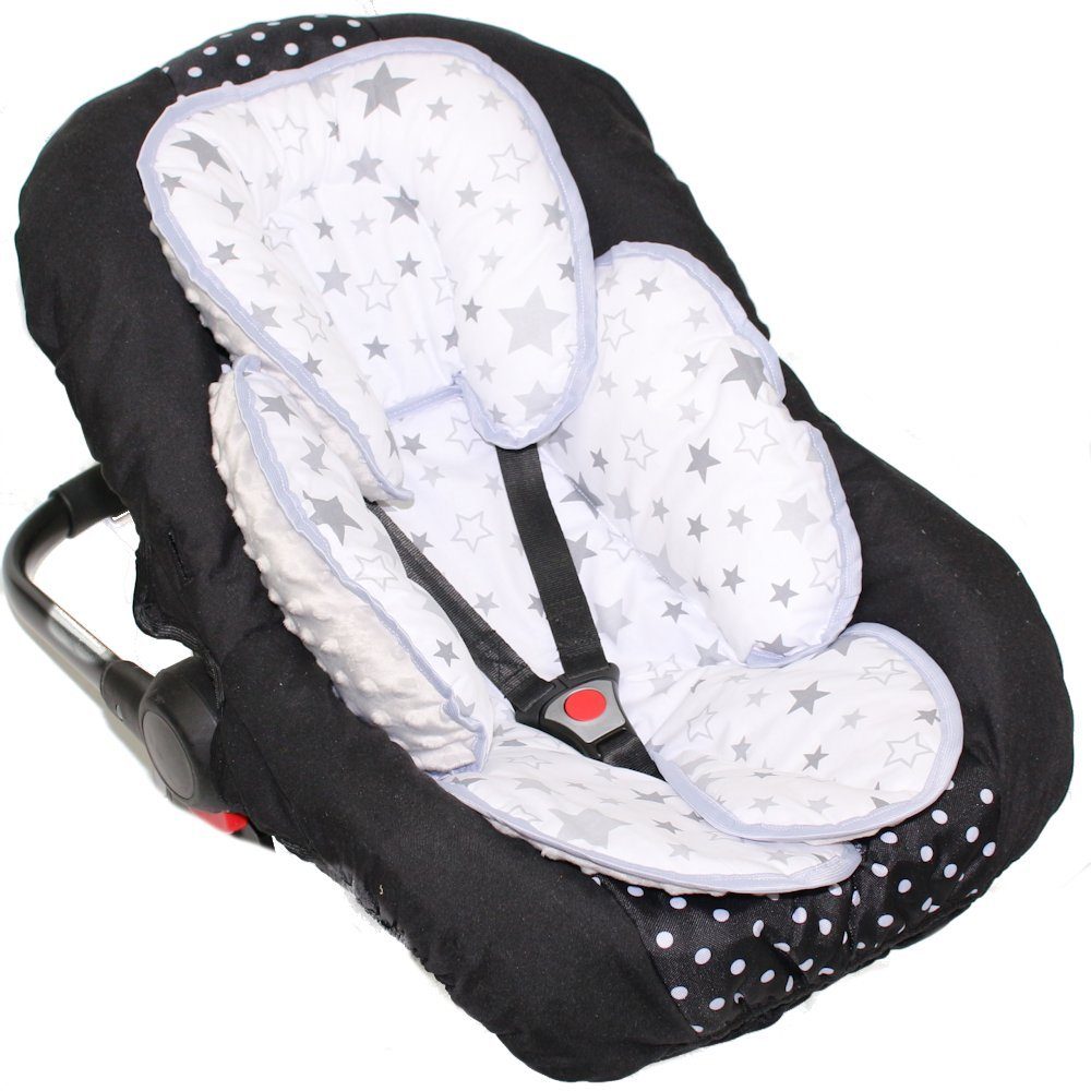 Primawela Sitzverkleinerer Sitzverkleinerer MINKY Einlage Baby Kind für Auto Babyschale Einsatz