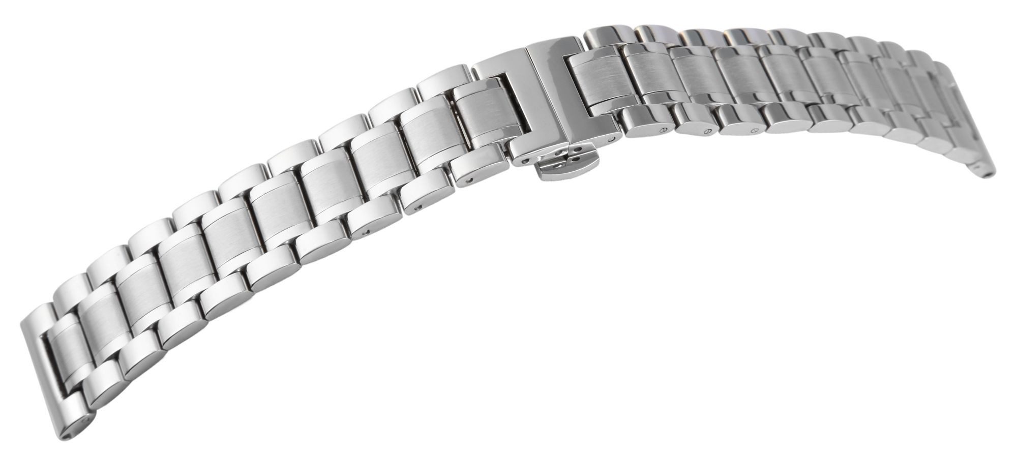 Engelhardt Uhrenarmband MB0025 Edelstahl-Uhrenarmband silberfarben Butterfl günstig online kaufen