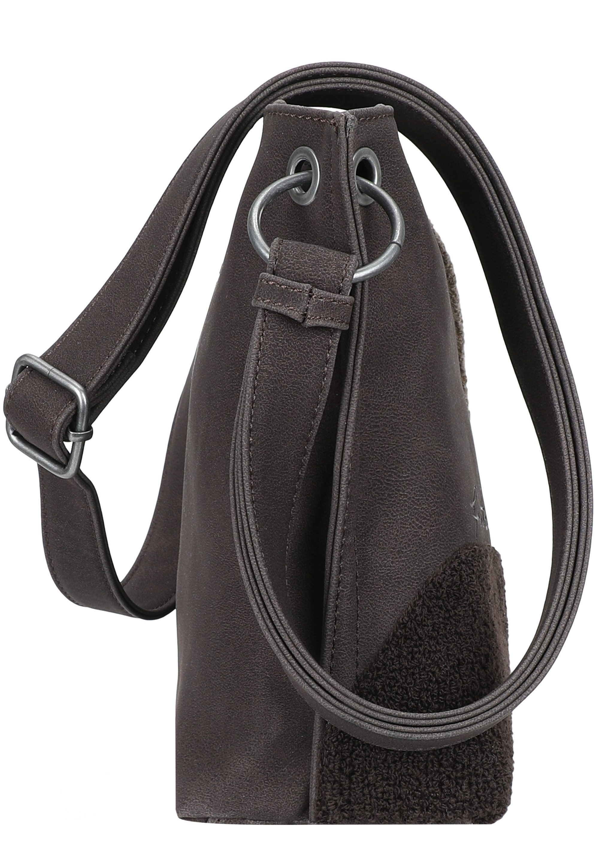 Fritzi aus Preußen Schultertasche Fritzi03 Limited Happy Flocked Jive Soft Berry, mit moderner Flockung