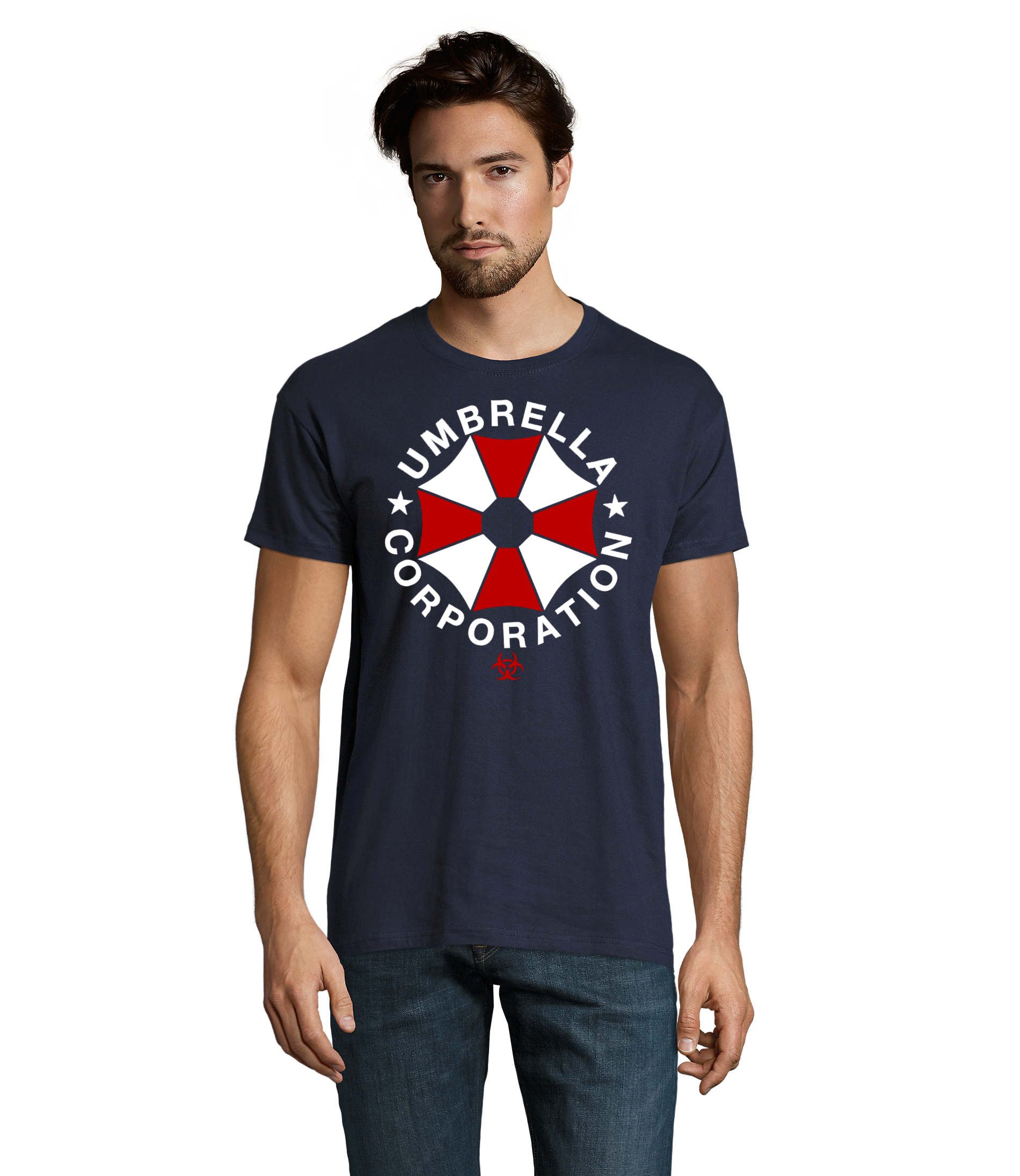 T-Shirt Umbrella Herren Shirt Konzernsymbol Print Gamer Freizeitlook