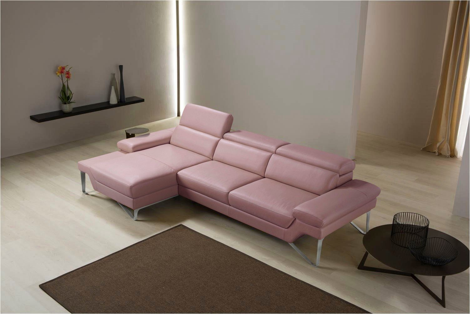 Egoitaliano Ecksofa Princess, elegantes Designsofa mit erstklassigem Sitzkomfort, L-Form, mit Recamiere, inkl. Kopfteilverstellung, edle Designmetallfüße