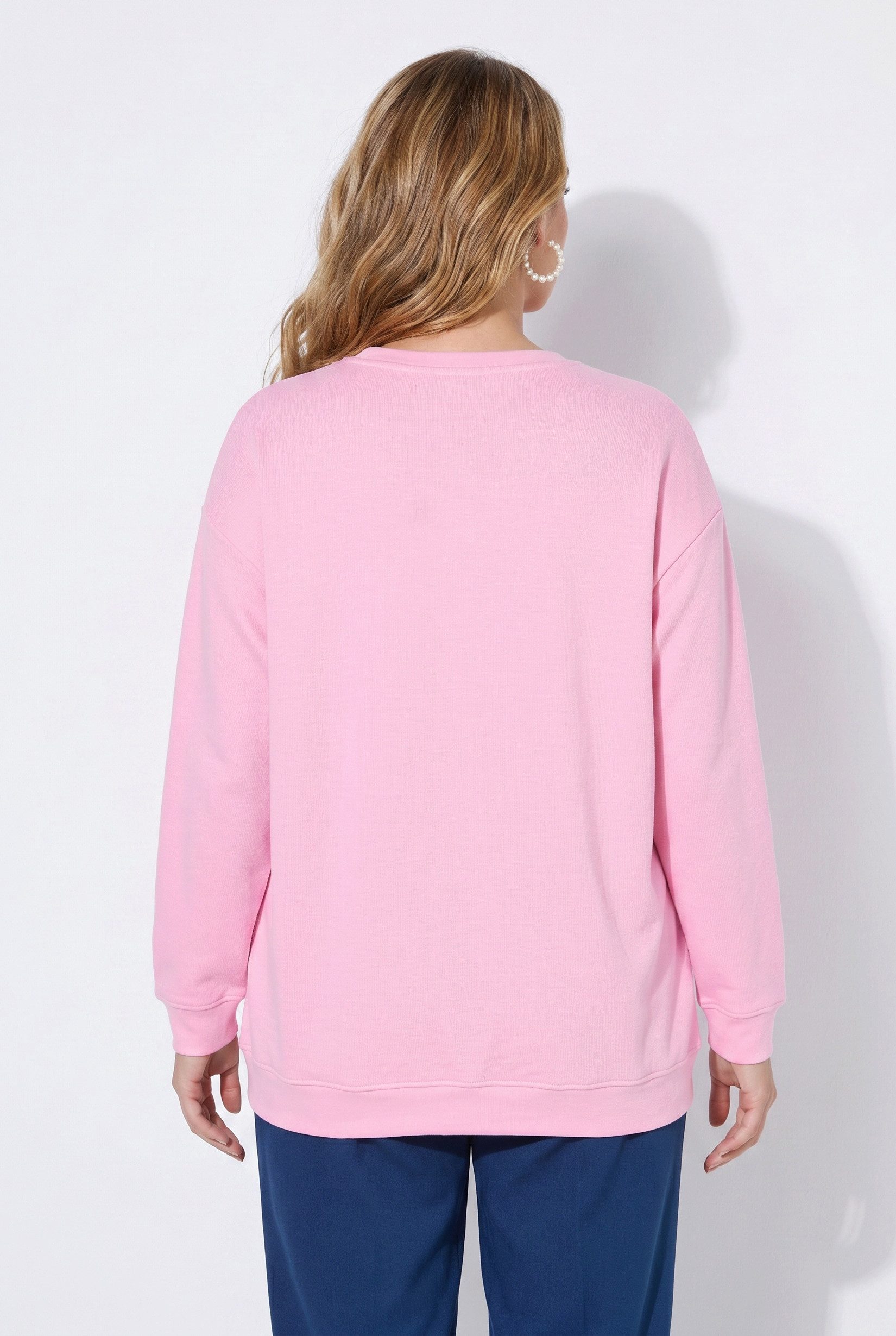 MIAMODA Sweatshirt Sweatshirt Komfort Fit Zierperlen – Bild 3 von 3