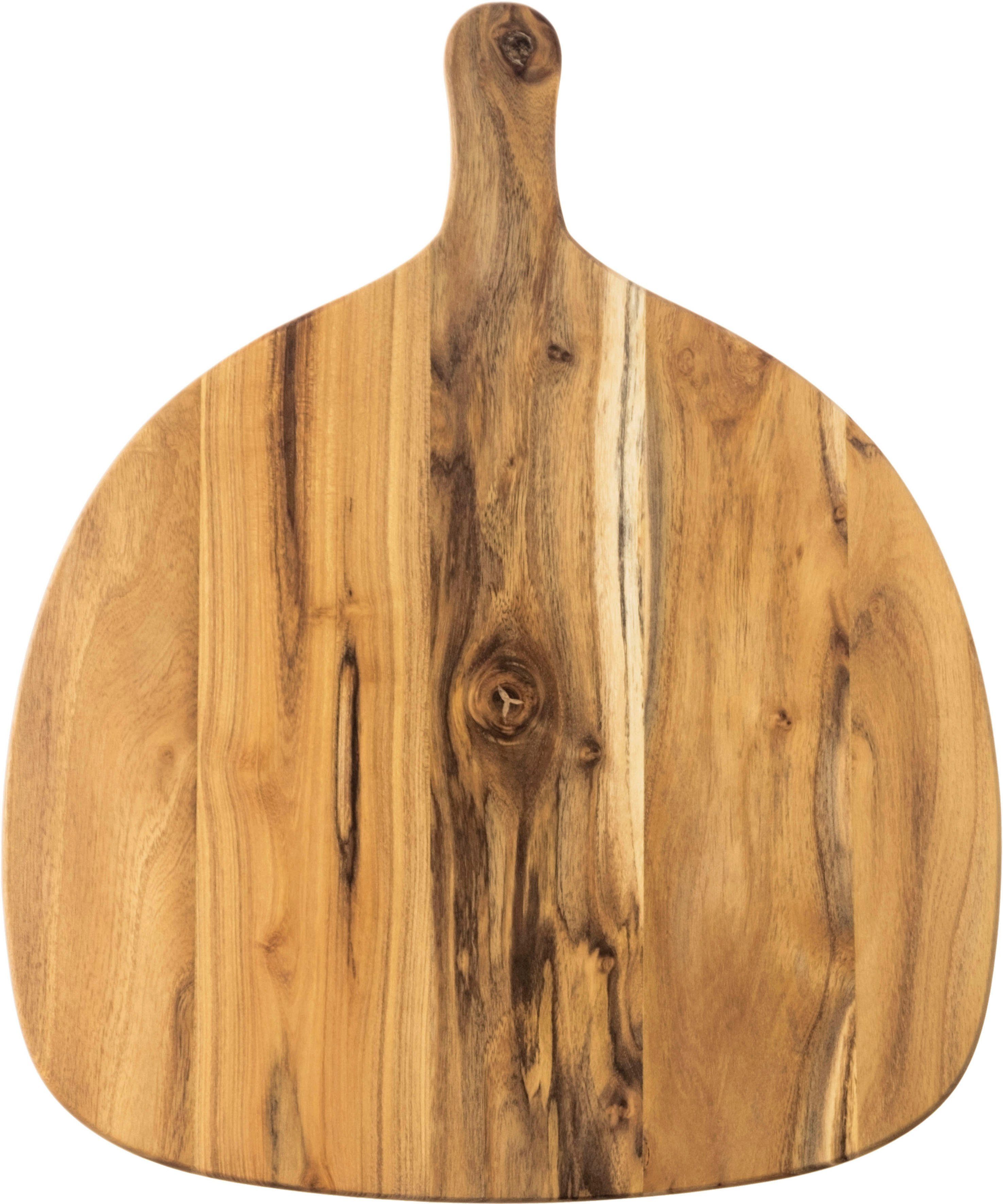 aida RAW Pizzaschneidebrett RAW Teak, Massivholz, organisches Design