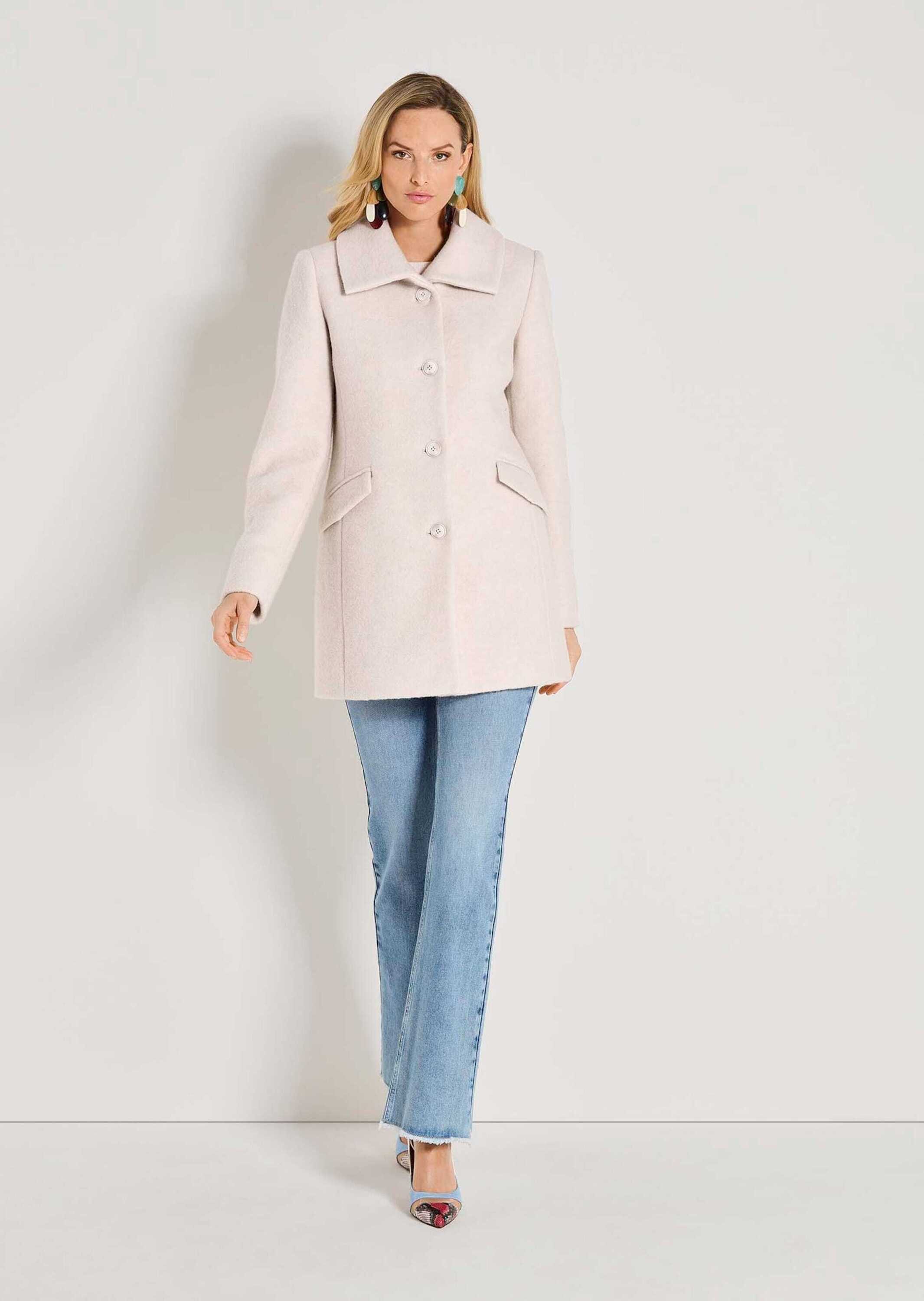 MADELEINE Kurzmantel Eleganter Damenmantel aus Wolle Kurzer Mantel, großer günstig online kaufen