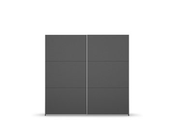 freiraum Schwebetürenschrank Aurelia in grau metallic - 218x210x59 (BxHxT)