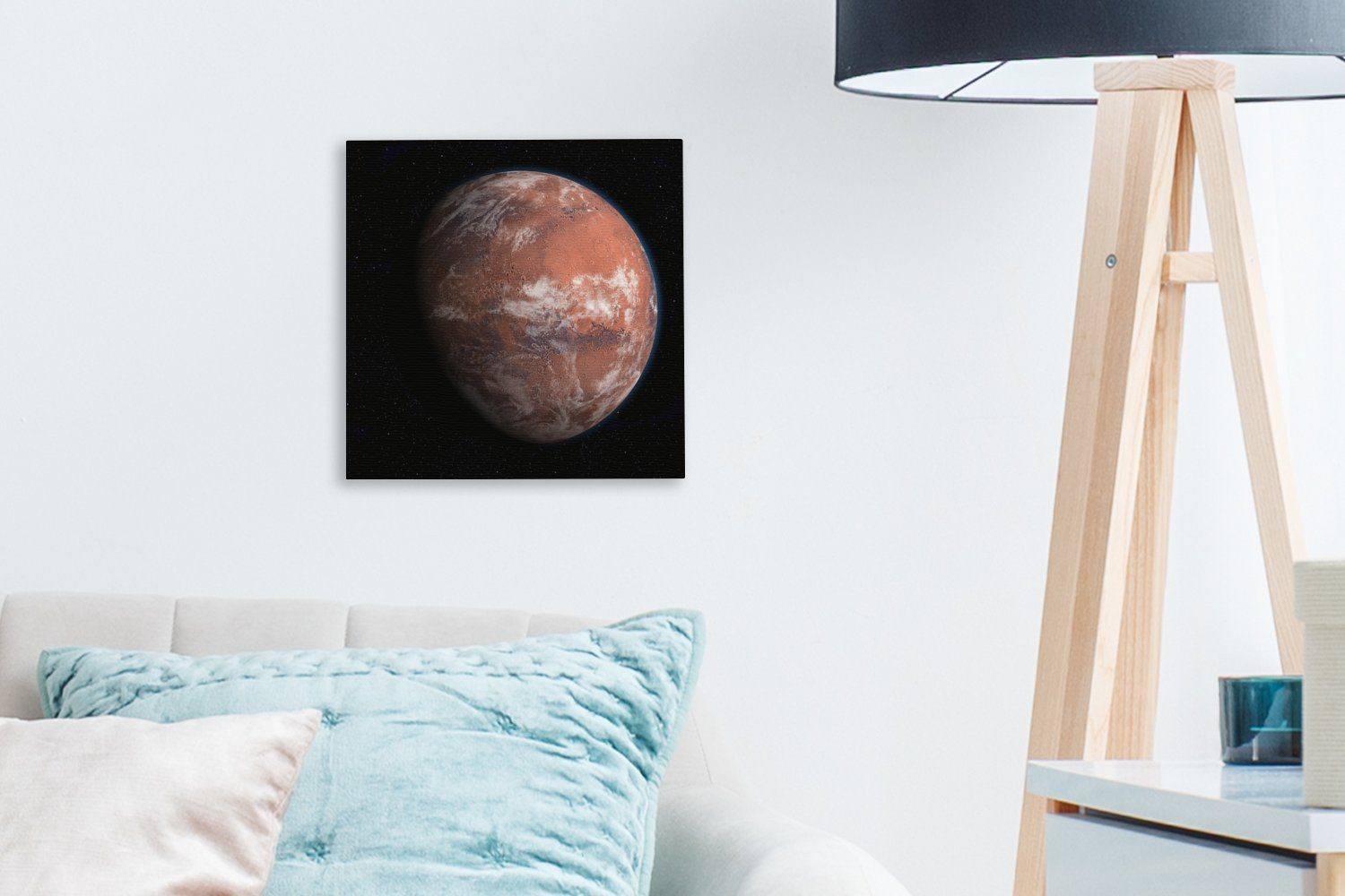 St), Schlafzimmer Wohnzimmer Leinwandbild Leinwand mit und Bilder OneMillionCanvasses® für Eis., des Atmosphäre Mars (1 Zukunftsprojektion