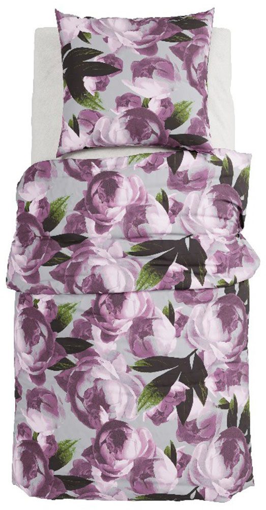 Grund Bettwäsche Peonia Bettwäsche, Satin, 2 teilig, Aus 100% Baumwollsatin gefertigt