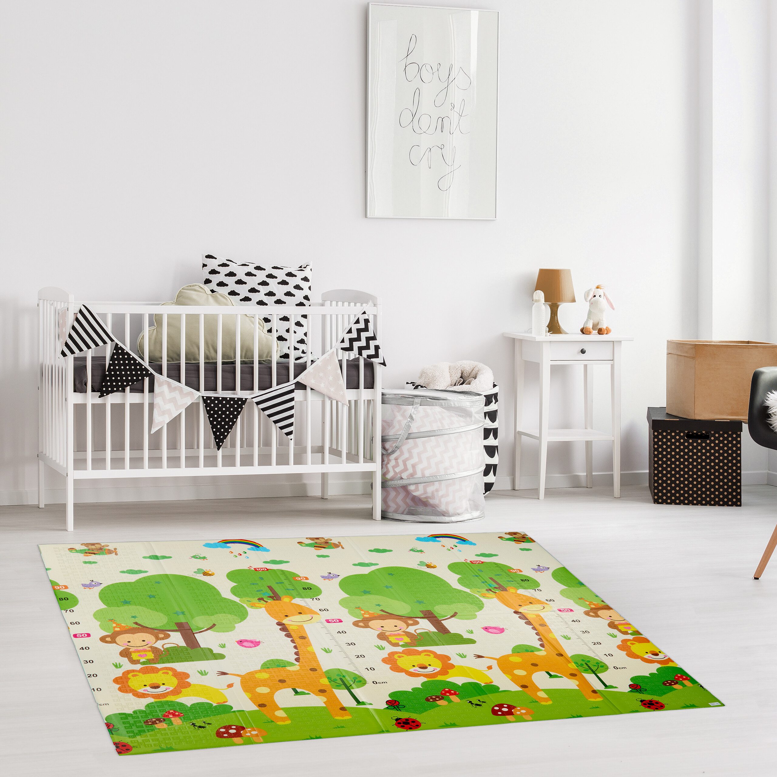 relaxdays Spielmatte Faltbare Spielmatte Tiere (2-St) – Bild 2 von 5