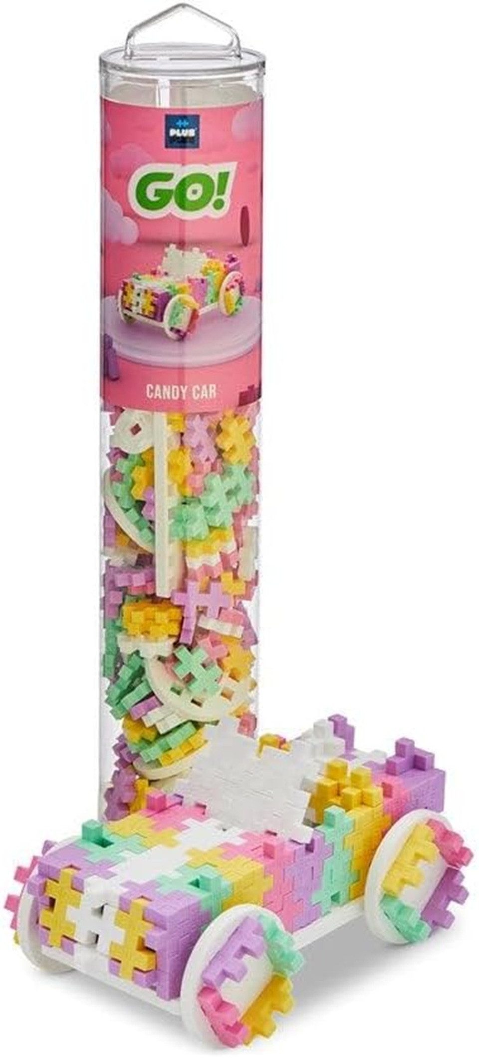 PLUS-PLUS Geniales Konstruktionsspielzeug, Candy Car Kreativ-Bausteine Tube Spielbausteine, (200 St)