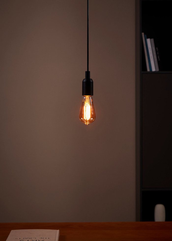 EGLO LED-Leuchtmittel Eglo LED Leuchtmittel Edison ST64 E27 4W amber, Dimmbar