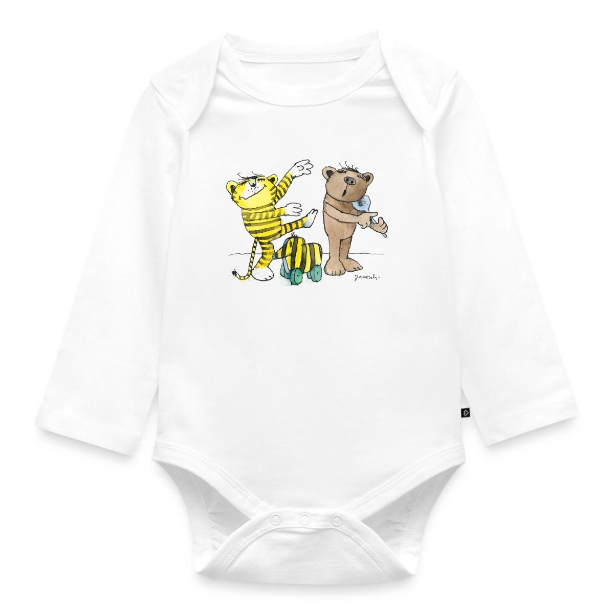 Langarmbody Janosch Tiger Und Bär Machen Musik Tages Baby Body Langarm