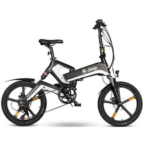 Jeep E-Bikes E-Bike FFR 7050, 7 Gang, Kettenschaltung, Heckmotor, (mit Akku-Ladegerät)