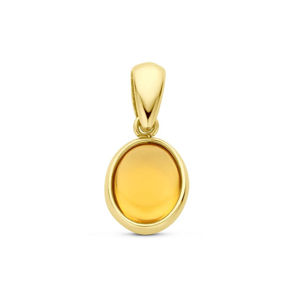 NICEANDnoble Kettenanhänger 585er Gelbgold Kettenanhänger Citrin günstig online kaufen