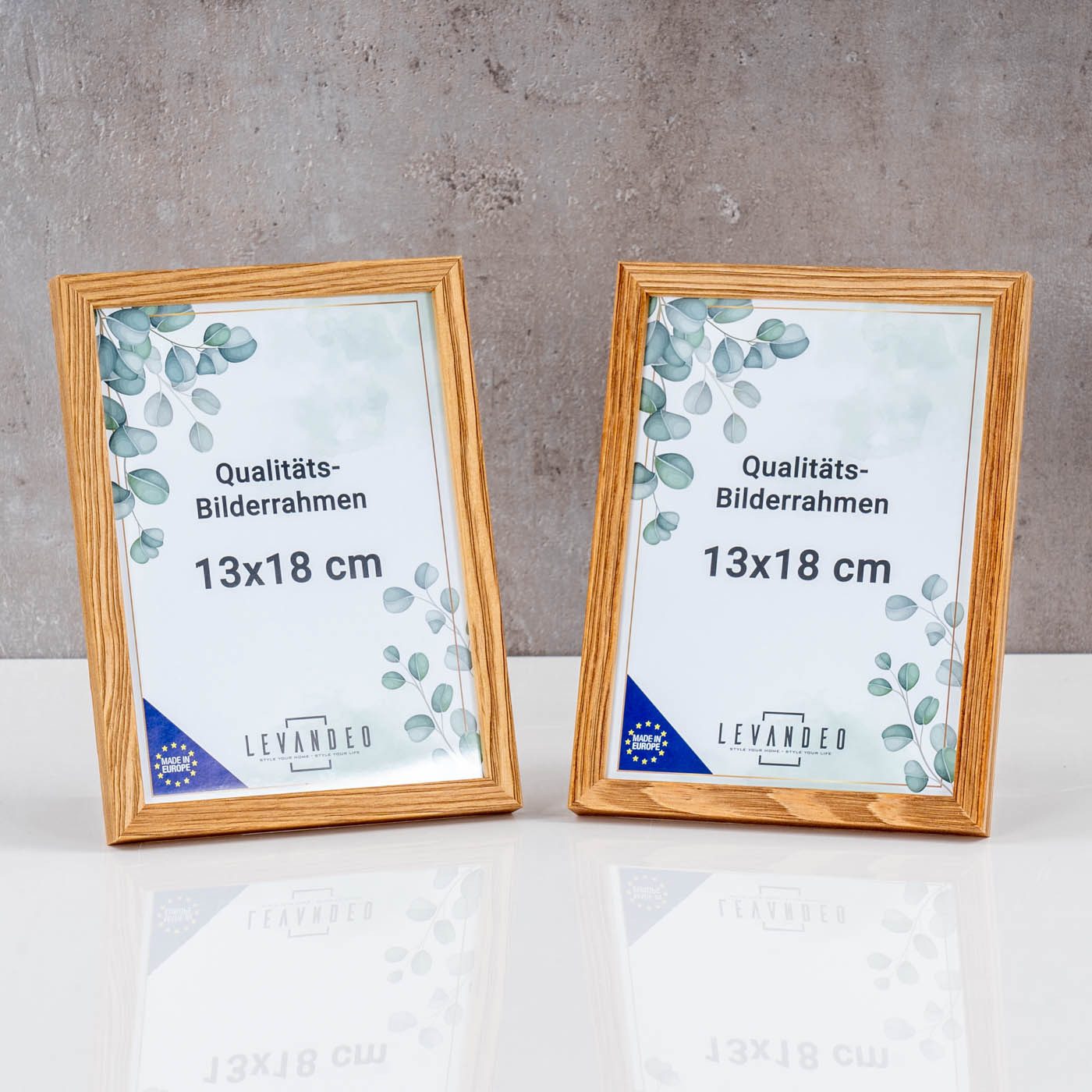 Levandeo® Bilderrahmen, 10er Set Bilderrahmen Echtholz günstig online kaufen