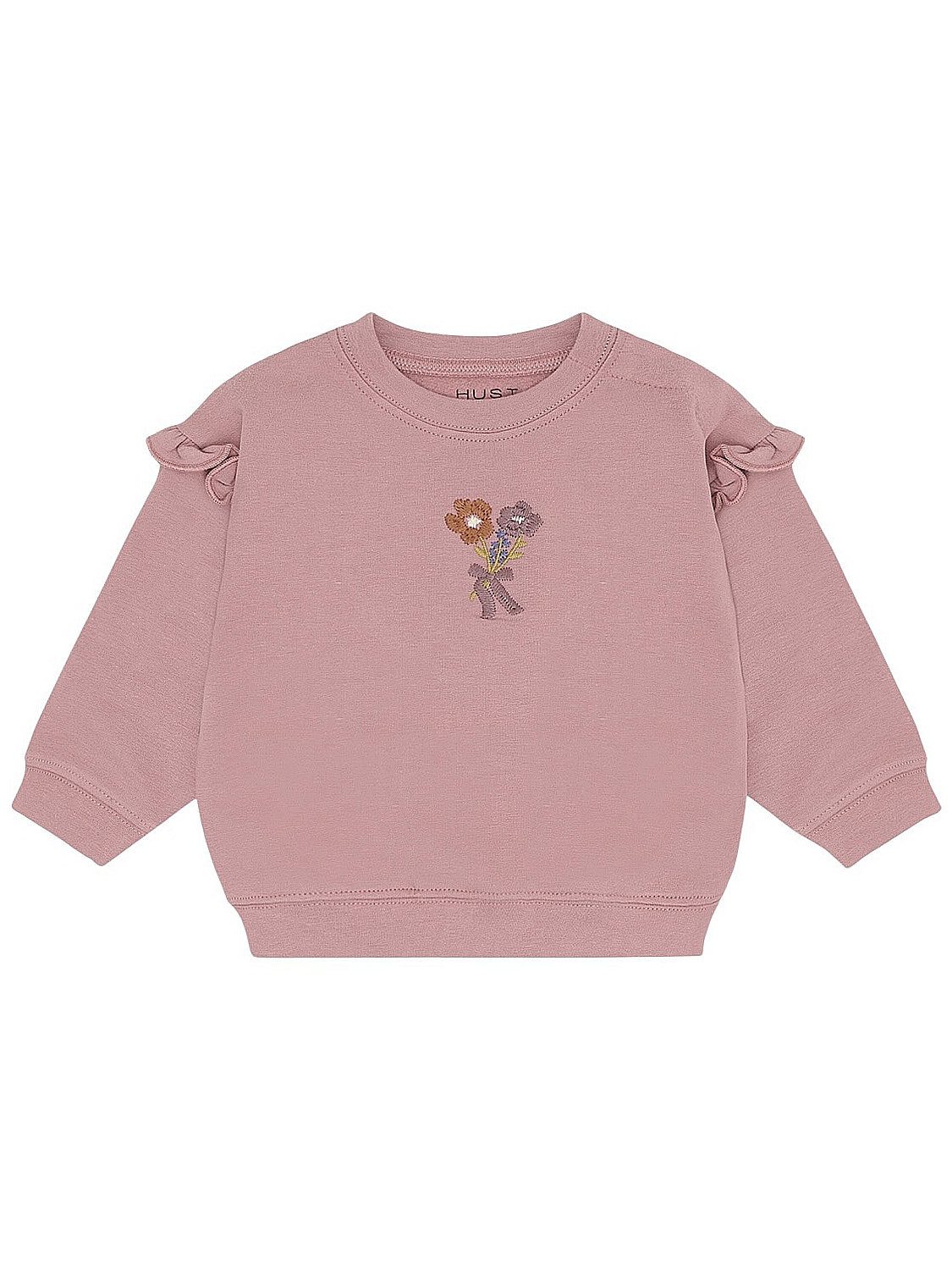 Hust & Claire Sweatshirt HCSara Bouquet (1-tlg) HCSara Bouquet Mädchen Sweatshirt Heather mit Blumenstickerei