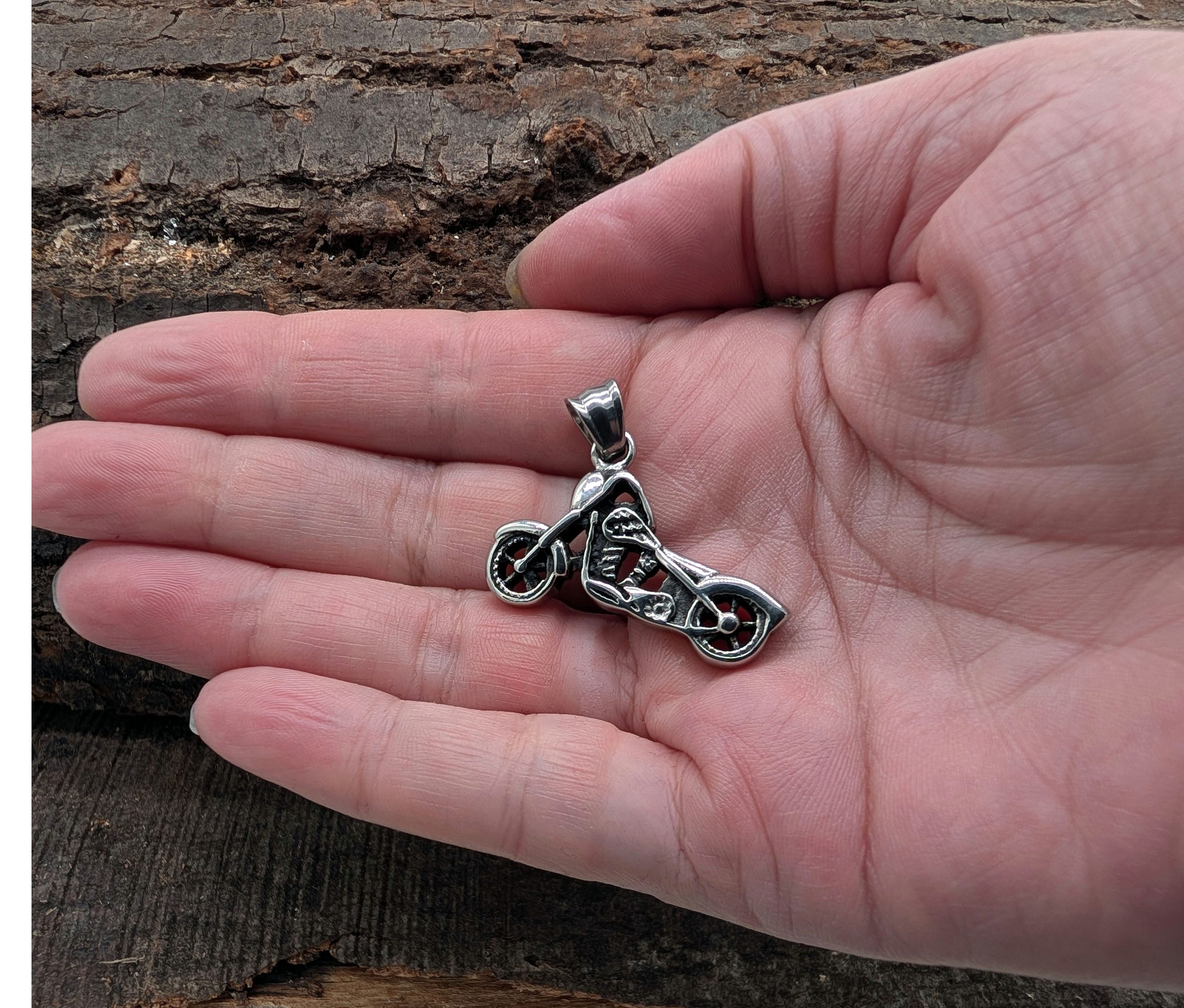 Kiss of Leather Kettenanhänger Motorrad Moped Bike Biker Rocker Edelstahl S günstig online kaufen