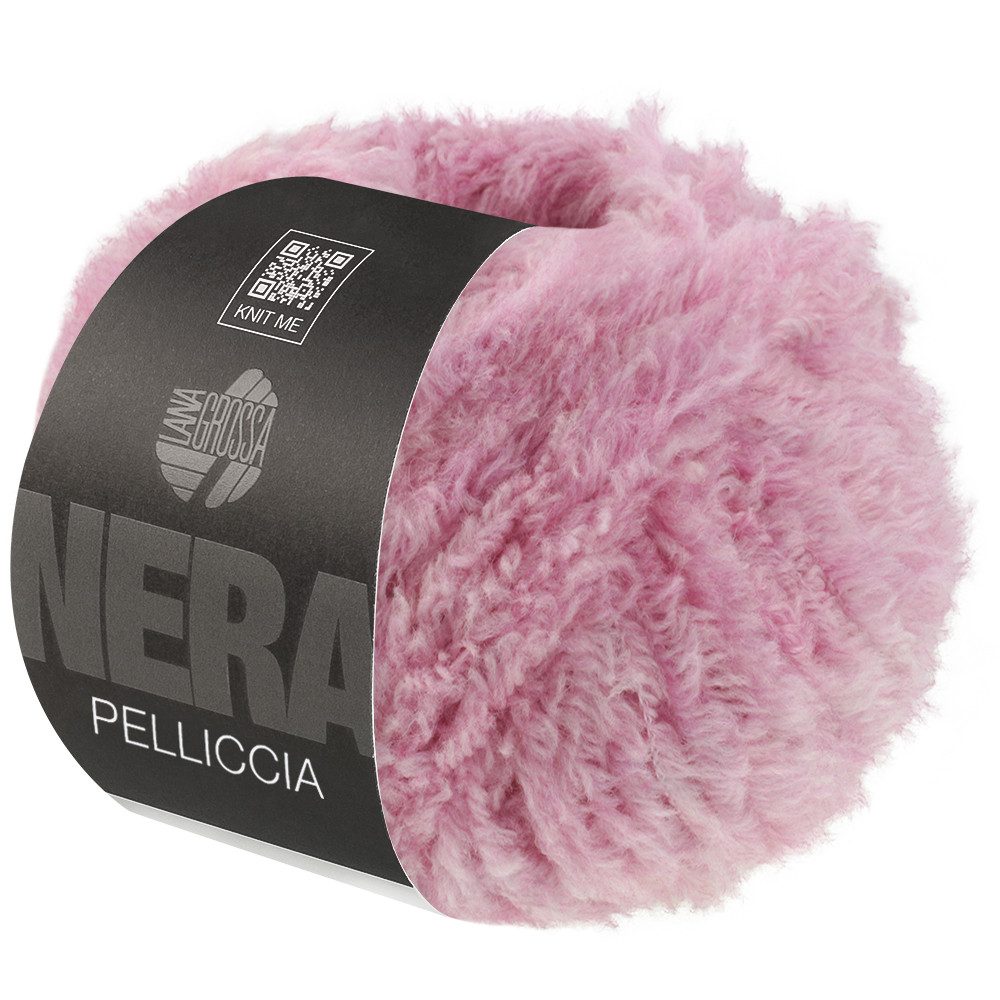 LANA GROSSA PELLICCIA (NERA) Flauschiges Effektgarn Häkelwolle, 90 m (Pelzeffektgarn aus Baby Alpaka & Merino extrafine, Ideal für Pullover, Jacken, Westen und Accessoires), 50 g