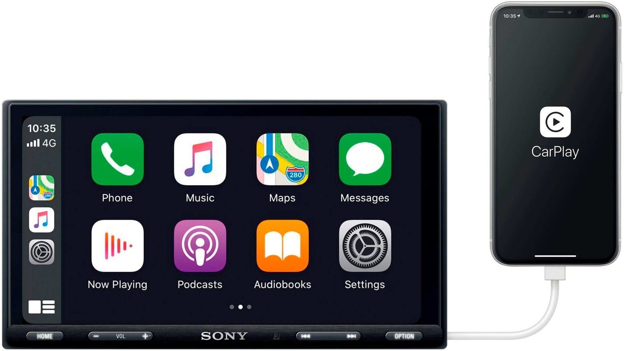Bluetooth Sony Android USB CarPlayradio Apple XAV-AX5550D DAB Autoradio 2DIN