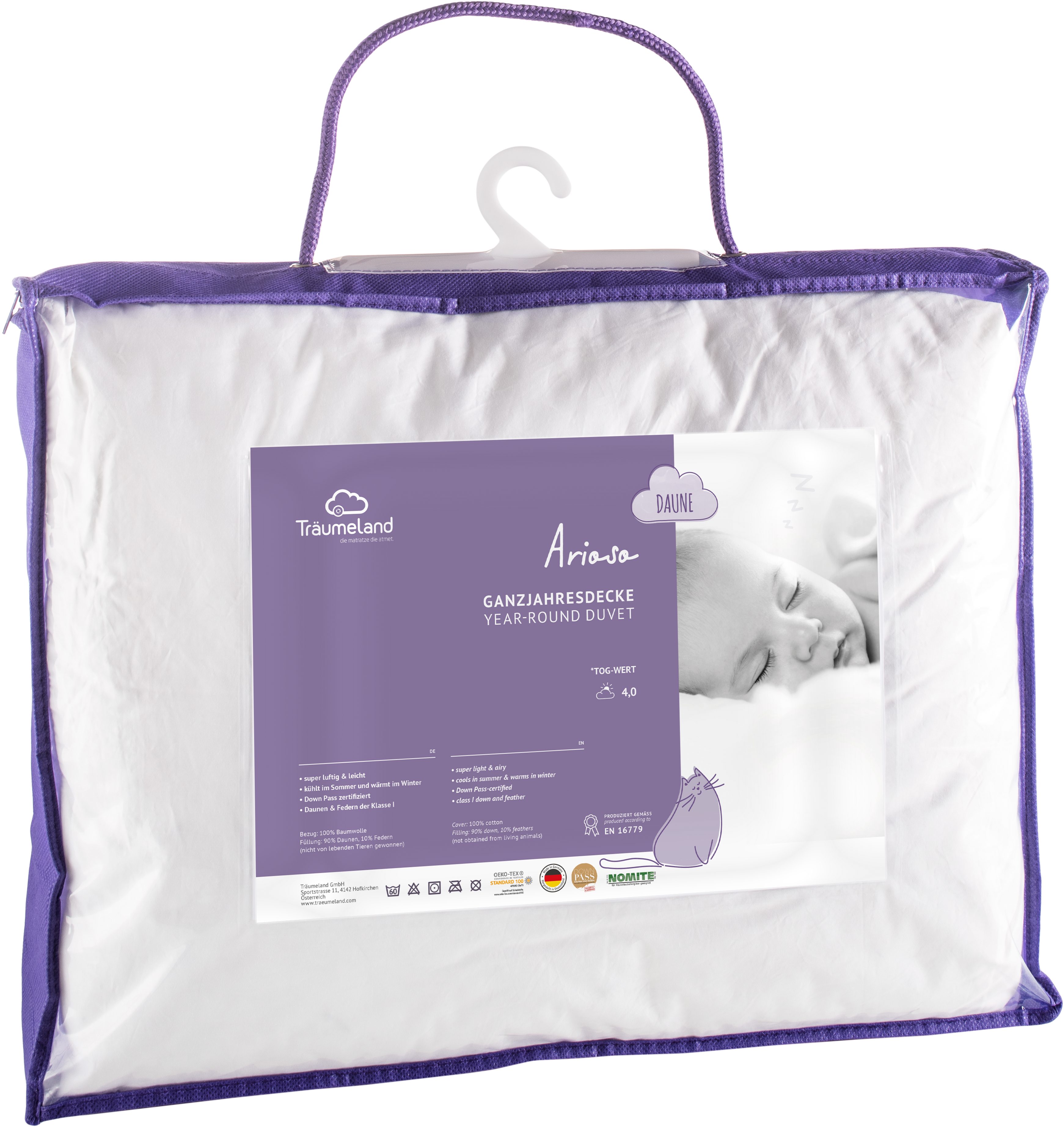 Träumeland Babybettdecke Arioso, Bezug: 100% Baumwolle günstig online kaufen