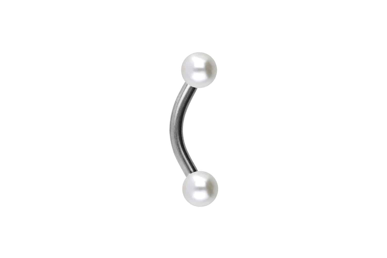 Bauchnabelpiercing Chirurgenstahl Banane SYNTHETISCHE PERLEN