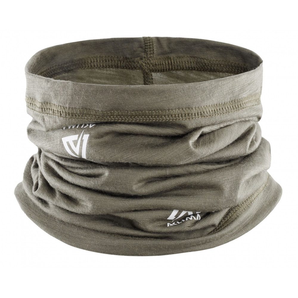 Aclima Multifunktionstuch LightWool Headover Tube Halstuch aus Merinowolle - schwarz