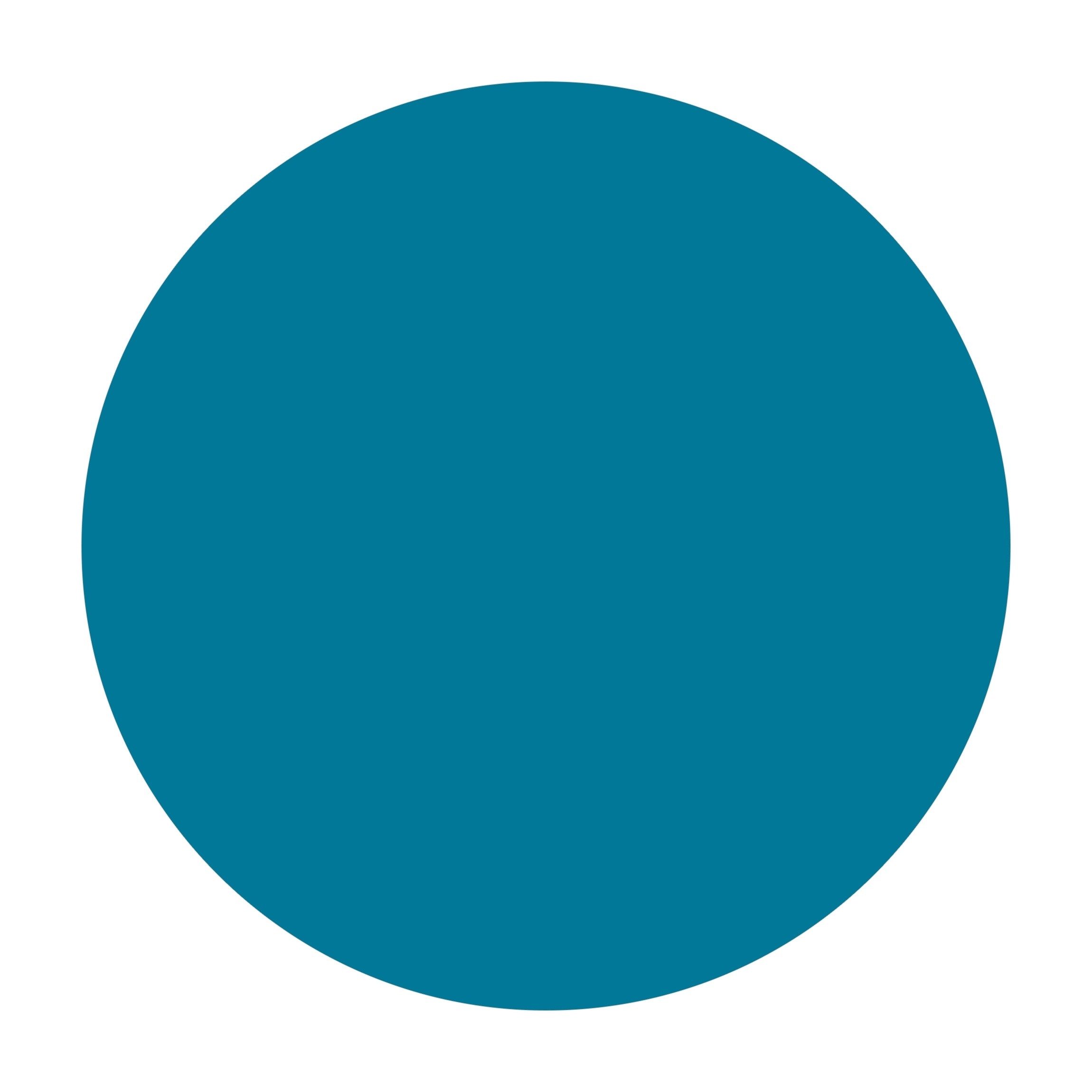 Bilderdepot24 Teppich Vinyl Wohnzimmer Schlafzimmer Flur Küche Einfarbig modern, rund - petrol glatt, nass wischbar (Küche, Tierhaare) - Saugroboter & Bodenheizung geeignet