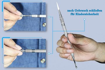 SMI Mitesserentferner Komedonenquetscher Mitesserentferner Mitesser Akne Pickel Nadel, beidseitig