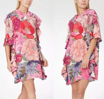 VALENTINO GARAVANI Midikleid VALENTINO GARAVANI Floral Printed Ruffle Trim Dress Minikleid Wool Min