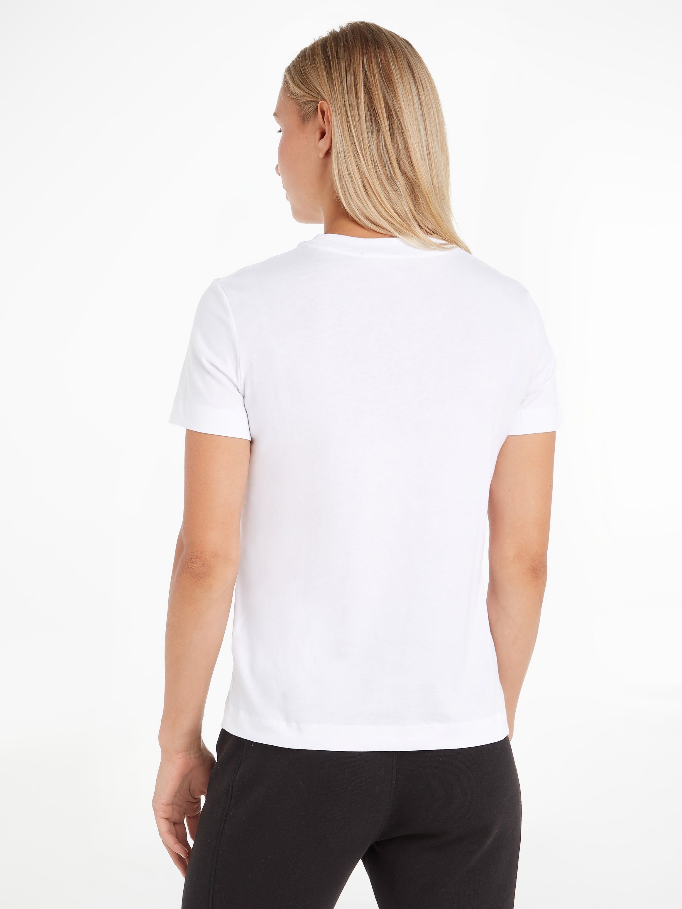 Calvin Klein Jeans Rundhalsshirt Monogramm REGULAR mit CORE Klein TEE Calvin MONOGRAM Jeans Bright (1-tlg) White