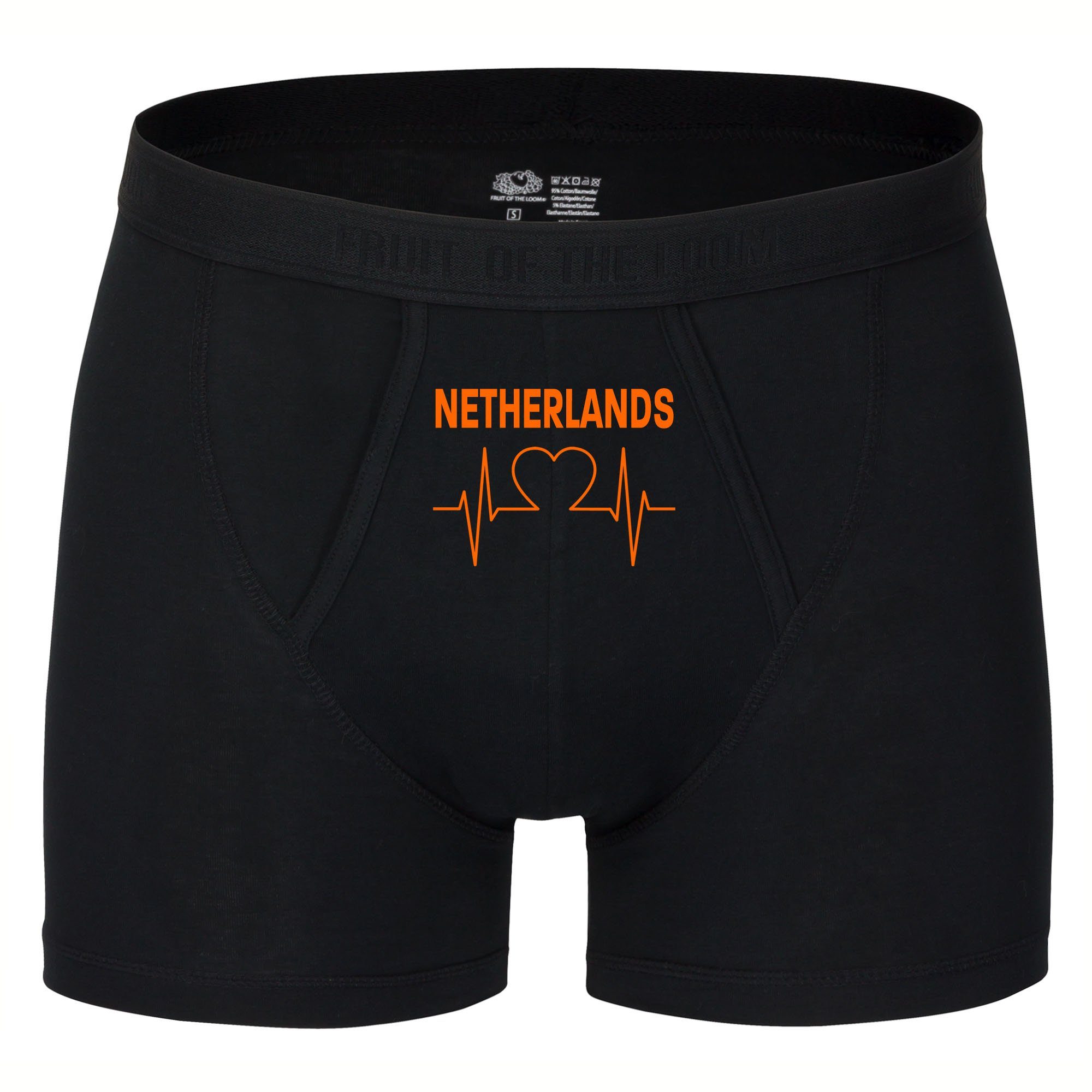 multifanshop Boxershorts Netherlands - Herzschlag - Unterwäsche