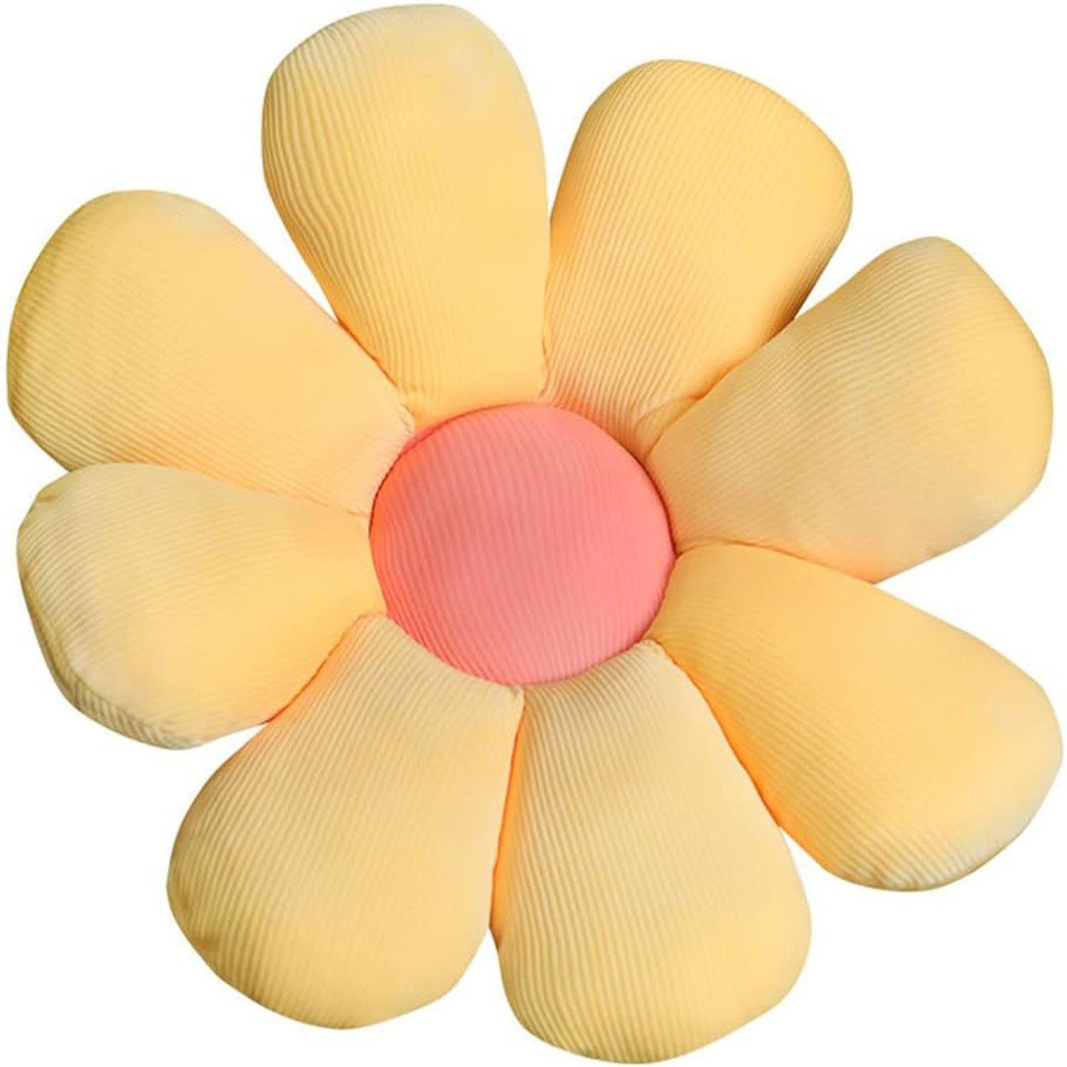 yozhiqu Sitzkissen Sonnenblumen-Plüschkissen DIY-Materialpaket-Kissen für das Wohnzimmer, Perfektes Materialpaket für kreative Dekoration im Wohnzimmer
