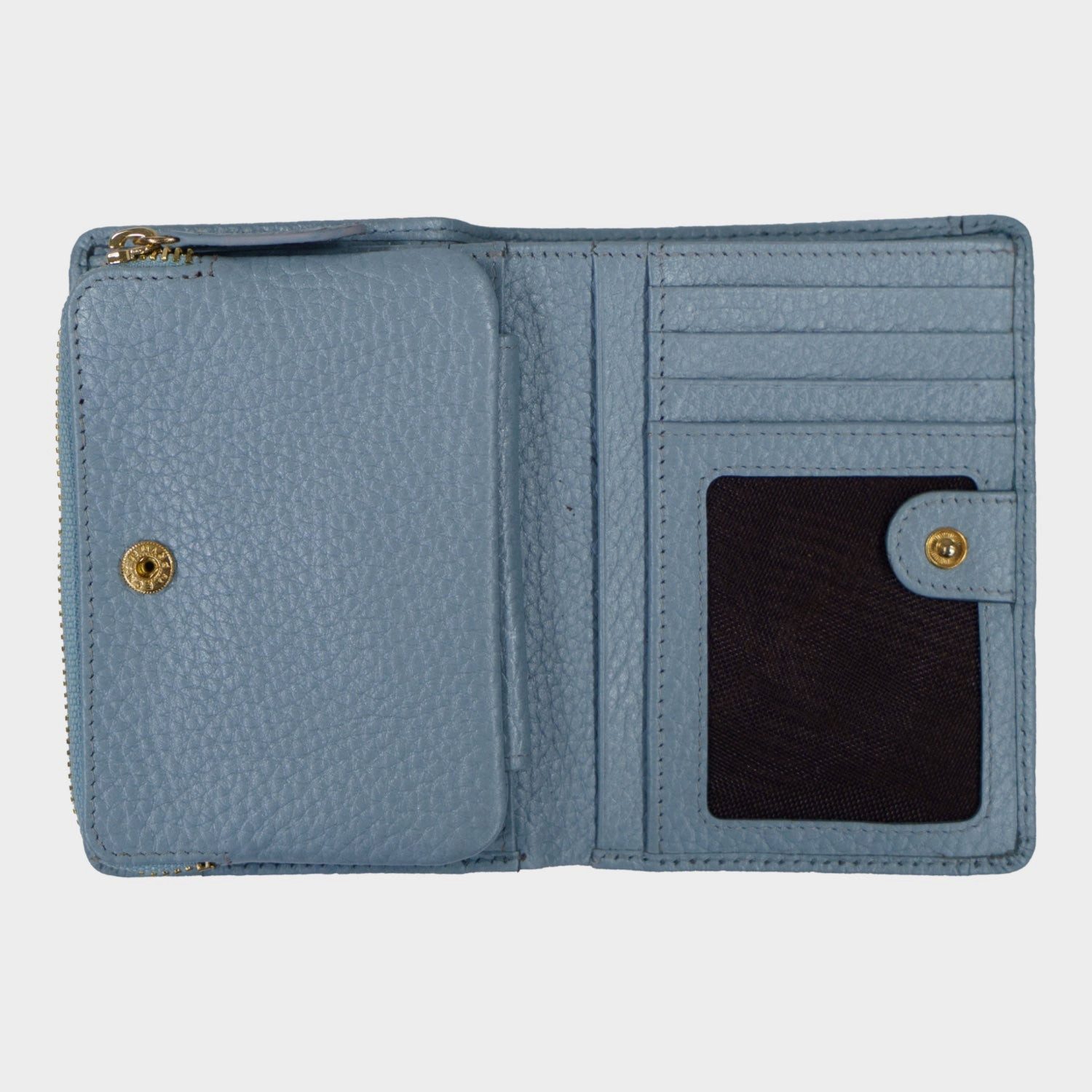 Braun Büffel Geldbörse ALESSIA Mini Geldbörse 8 Kartenfächer blau