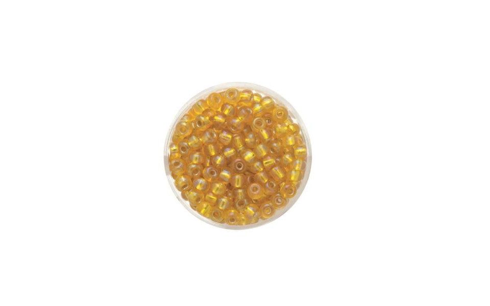 Glorex Bastelperlen Glorex Rocailles Perlen 4,5 mm 17 g gelb