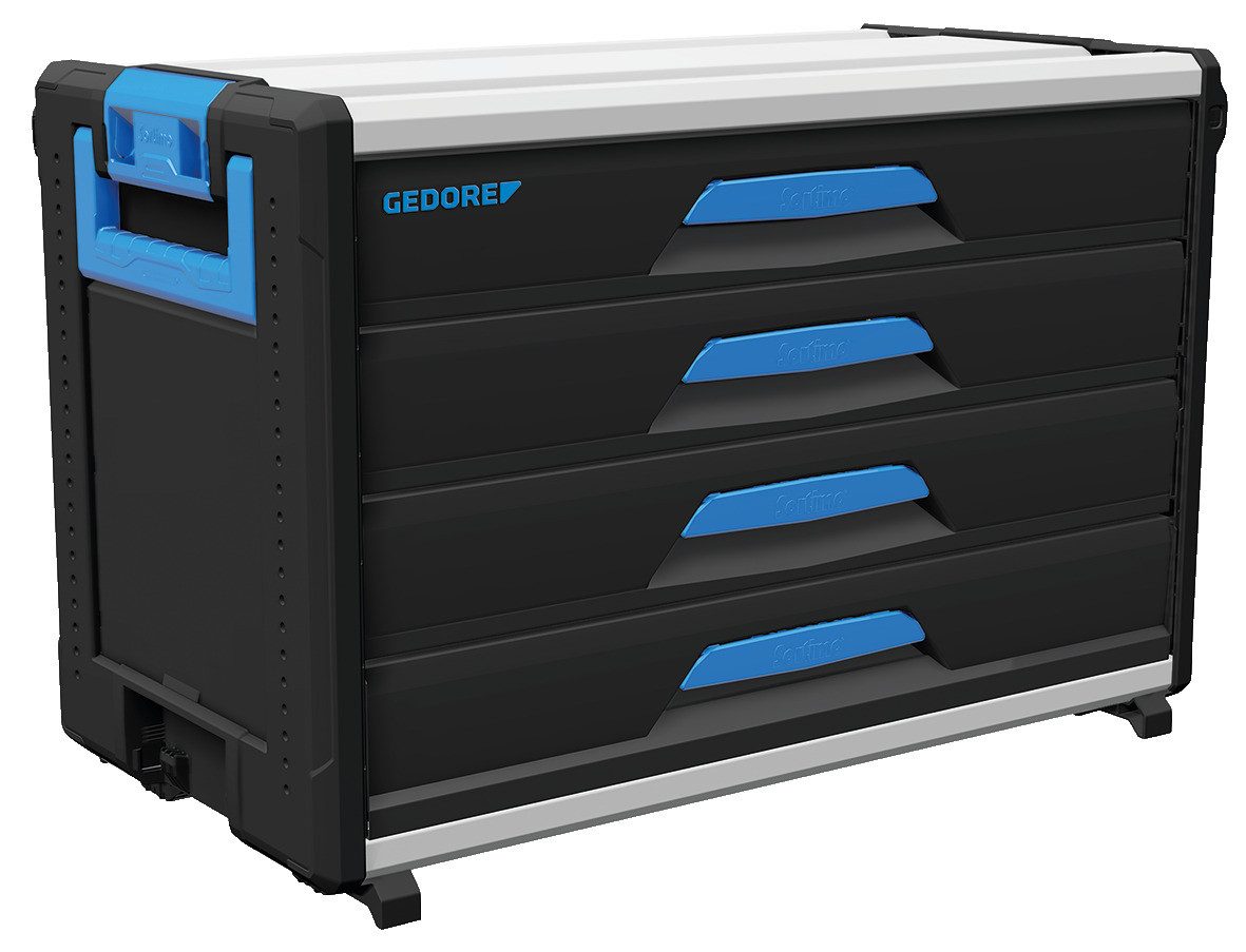 Gedore Werkzeugkoffer 1110 WM 34 Werkzeug-Box-Modul WorkMo B3, 4 Schubladen H6