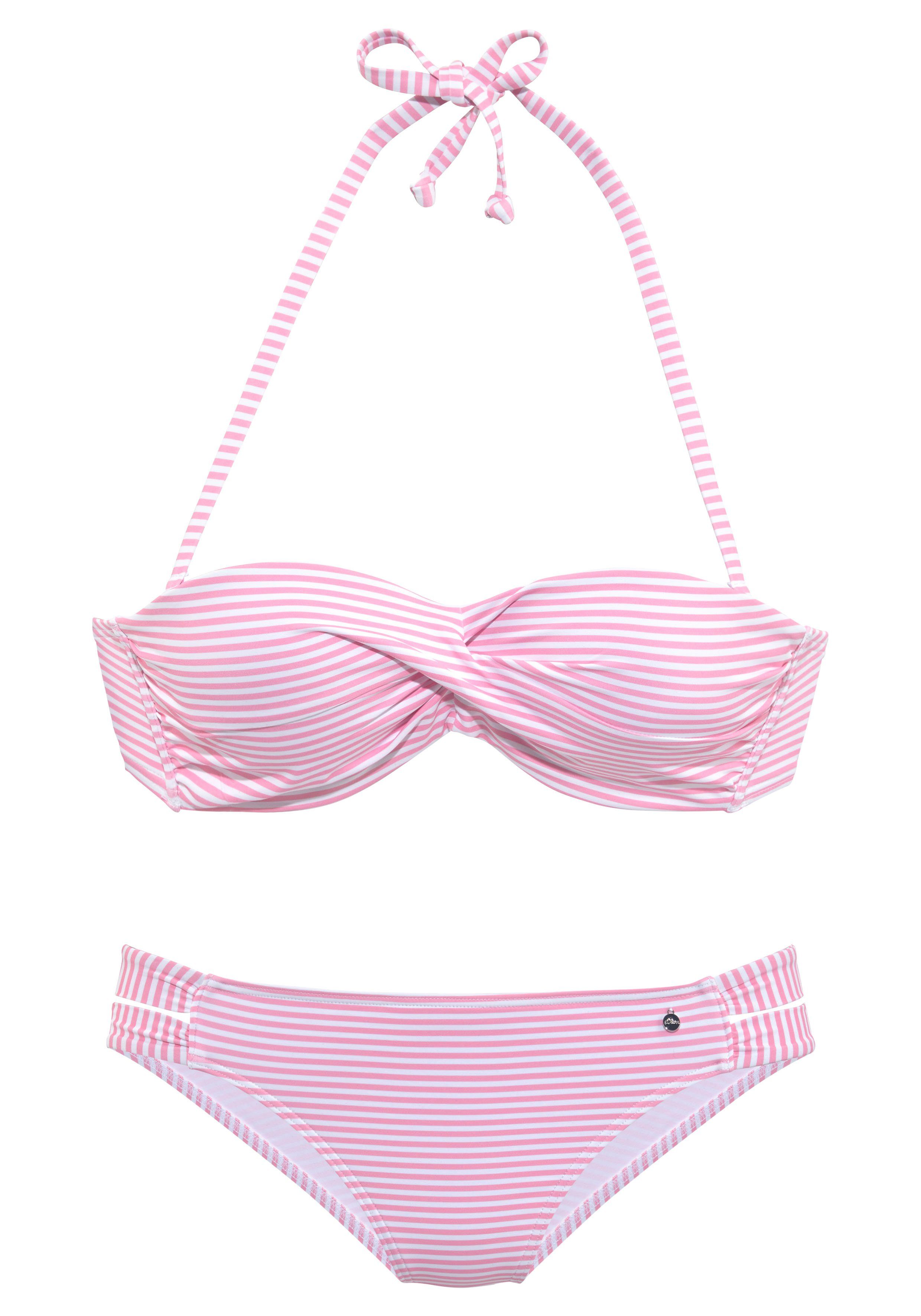s.Oliver Bügel-Bandeau-Bikini in getwisteter Optik günstig online kaufen