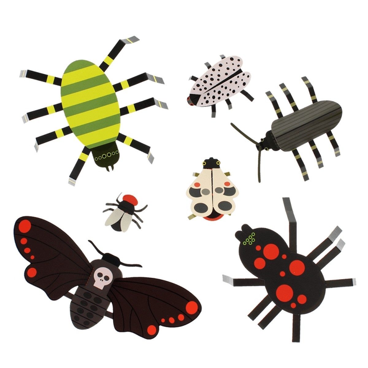 Rex London Kreativset Bastel-Set Krabbeltiere 7 Insektenarten Lernspiel günstig online kaufen