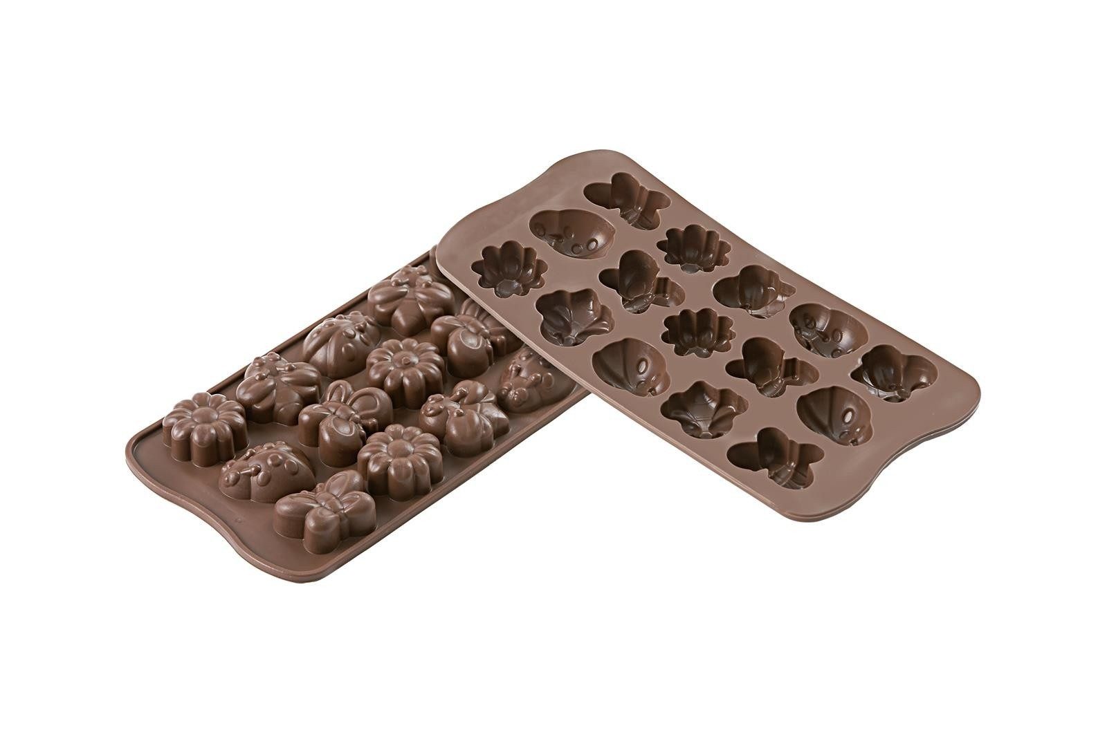 Silikomart Schokoladenform Silikon Pralinenform für Backofen Mikrowelle Gefrierschrank